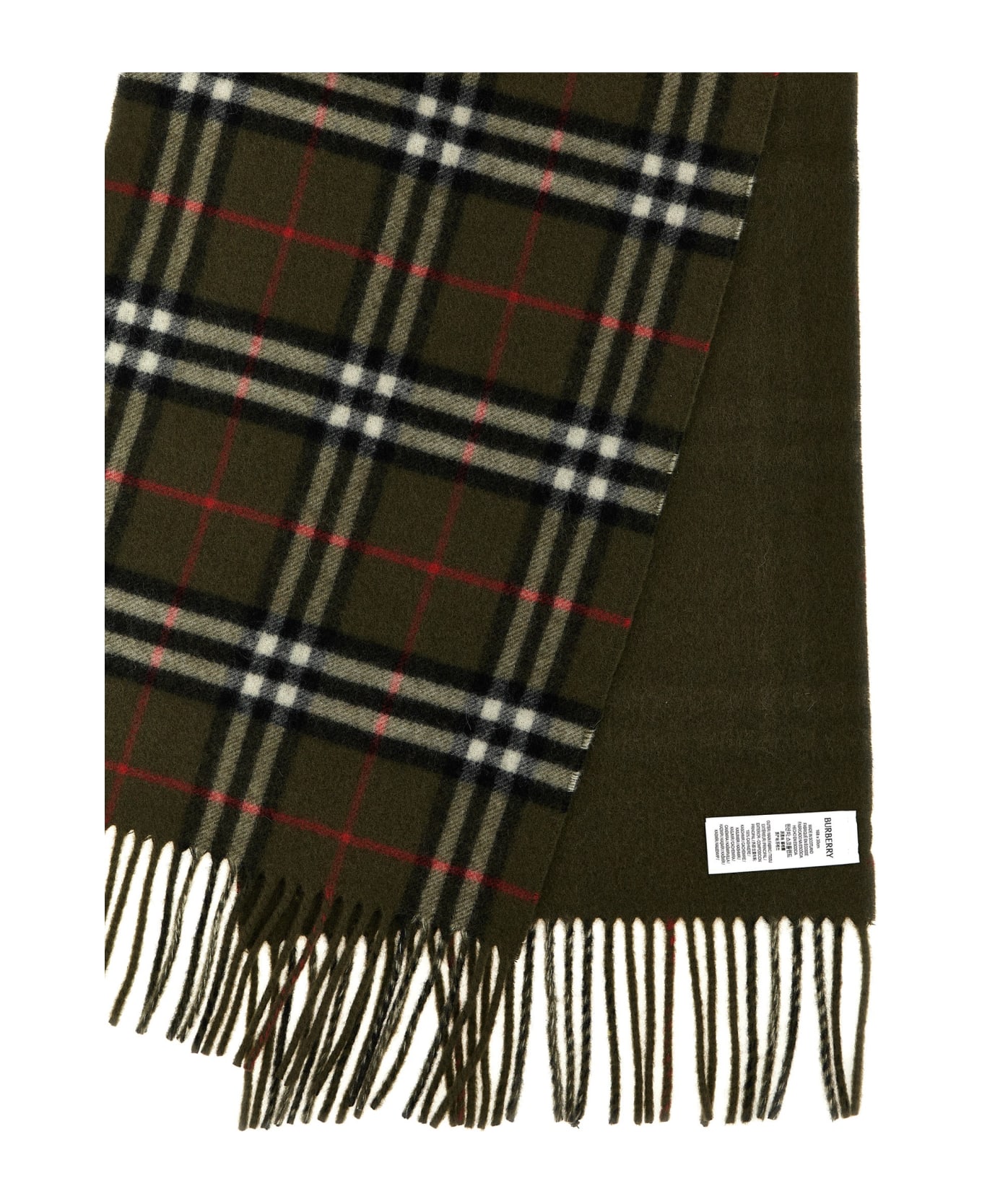 Burberry Check Scarf - Green