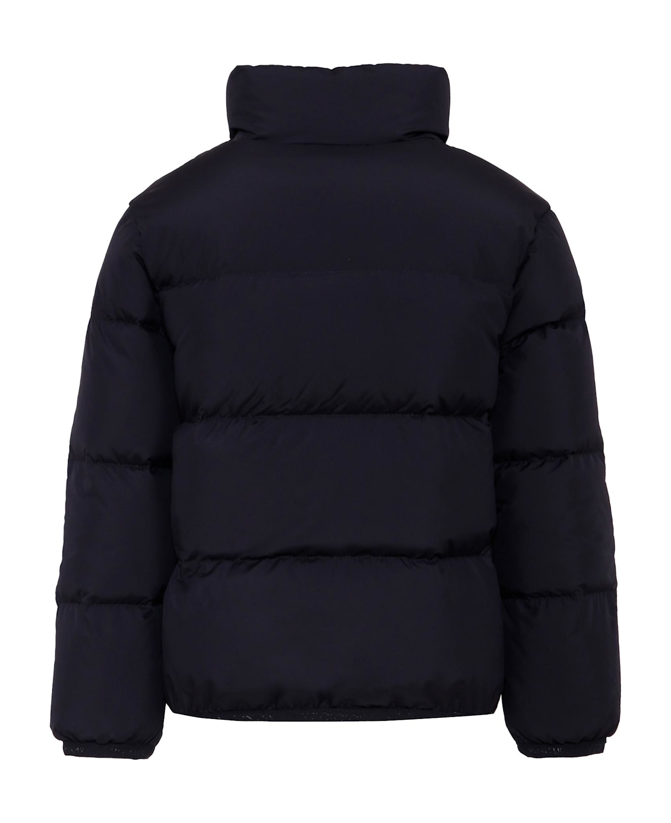 Moncler Blue Cermasa Down Jacket For Boy With Logo - Blue