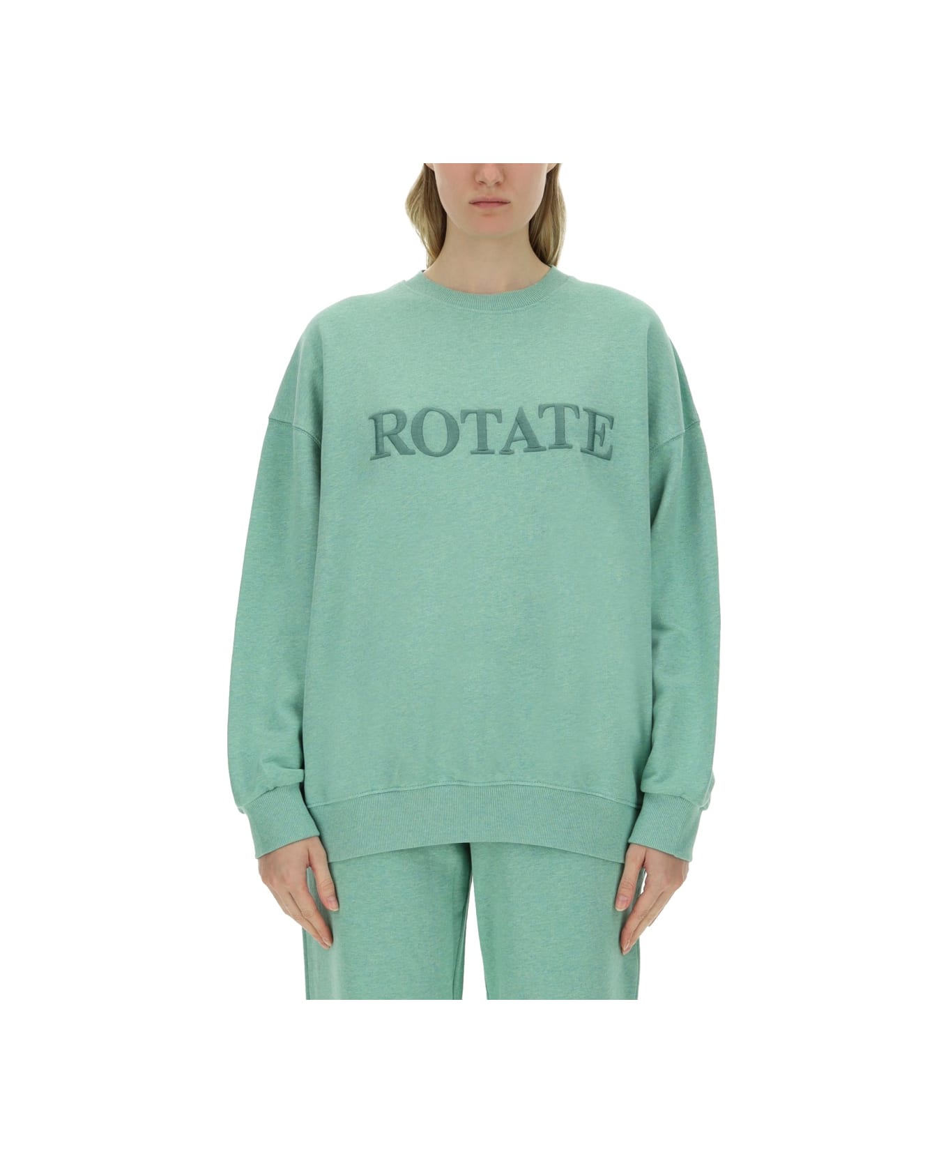 Rotate by Birger Christensen Sweatshirt With Logo - GREEN