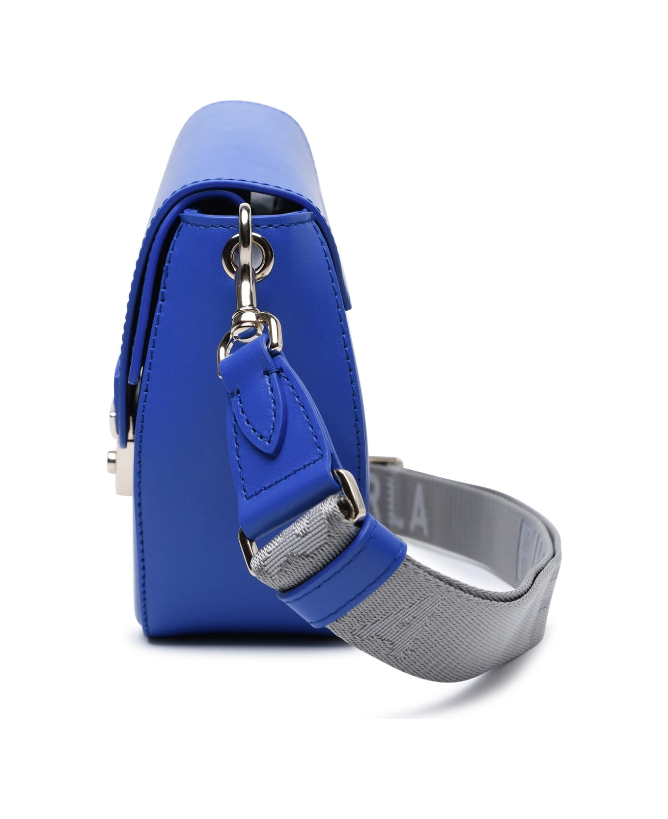 Furla 'metropolis Prisma' Blue Leather Blend Bag - S Blu Cobalto トートバッグ