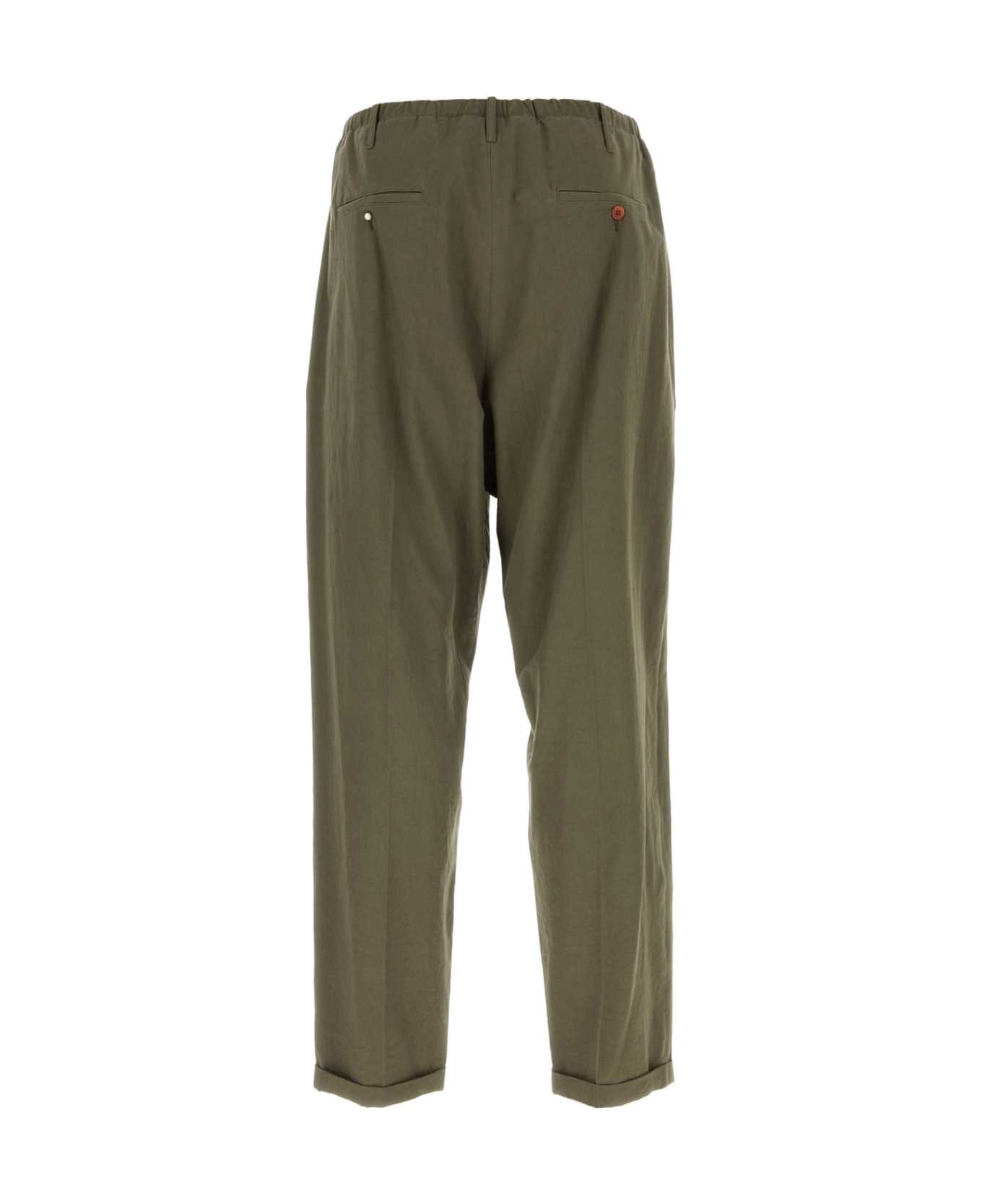 Magliano Army Green Cotton Pant - 03 ボトムス