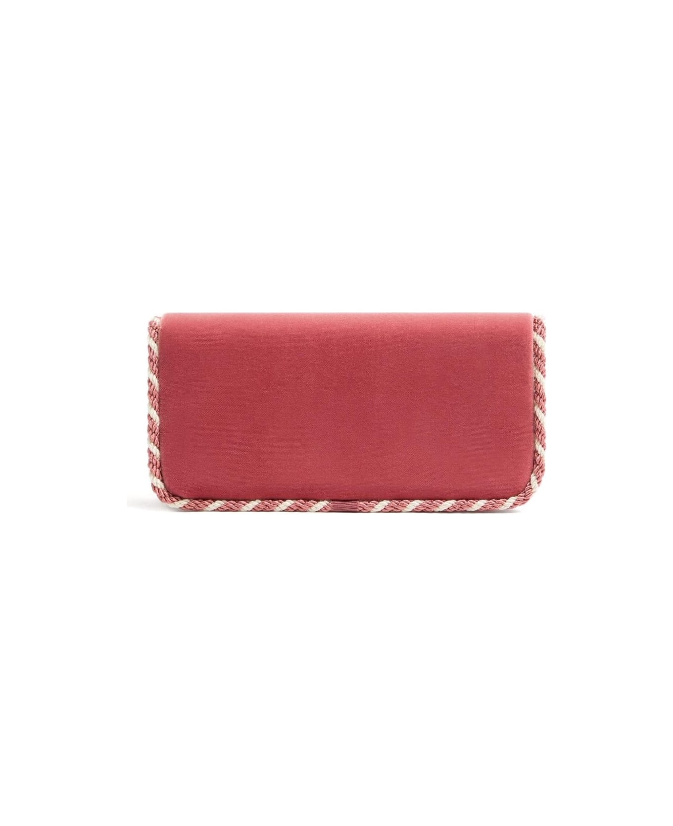 Valentino Garavani Loco' Velvet Clutch - Pink