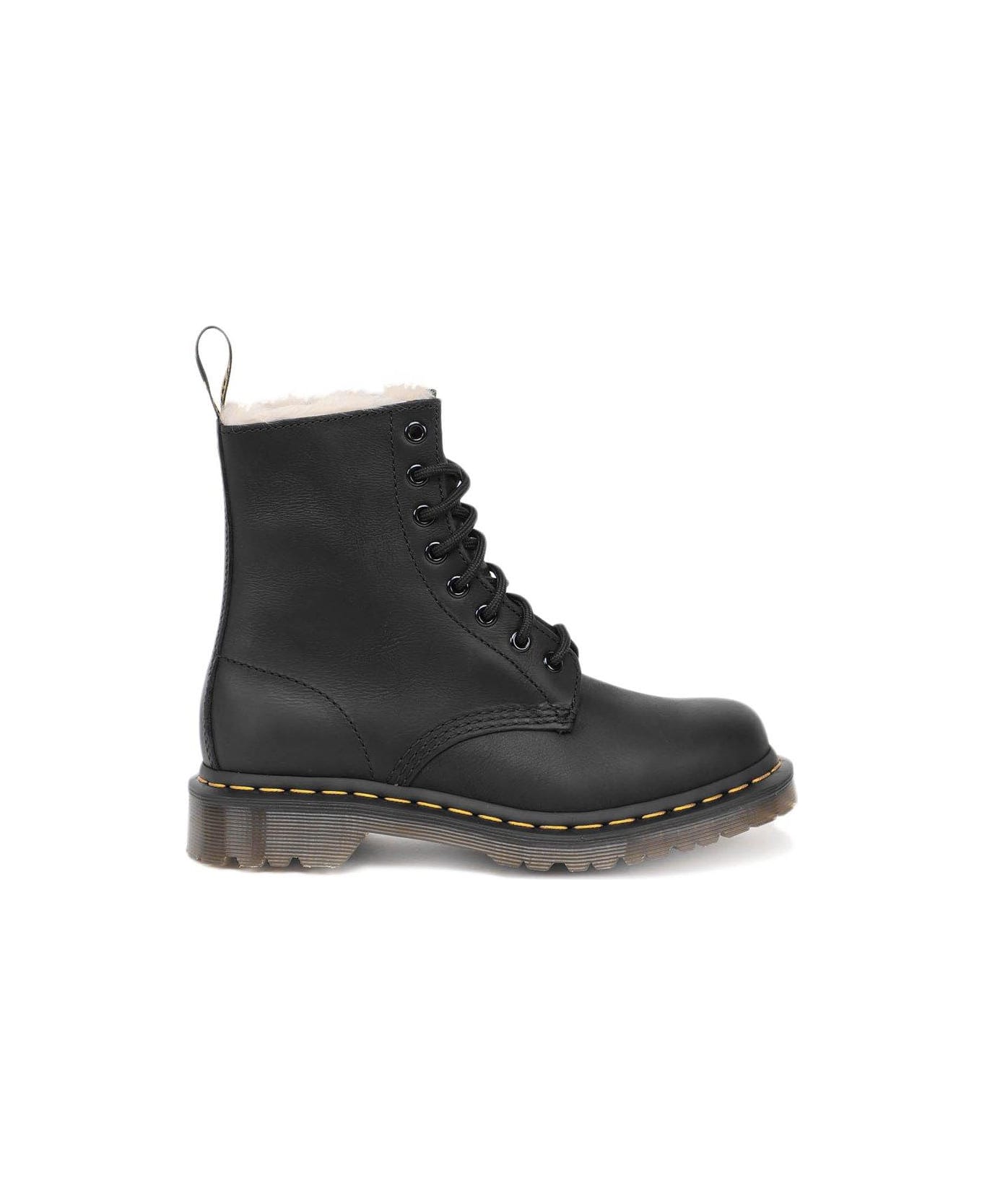 Dr. Martens 1460 Serena Faux-fur Boots - Nero