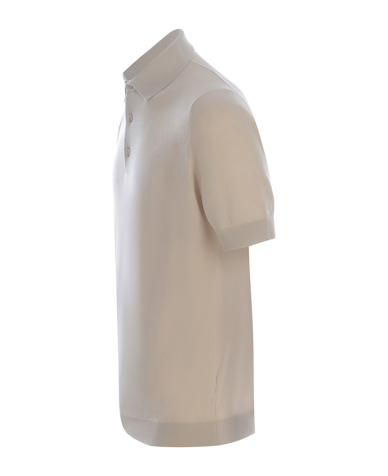 Filippo De Laurentiis Polo Shirt Filippo De Laurentis Made Of Cotton Thread - Beige ポロシャツ