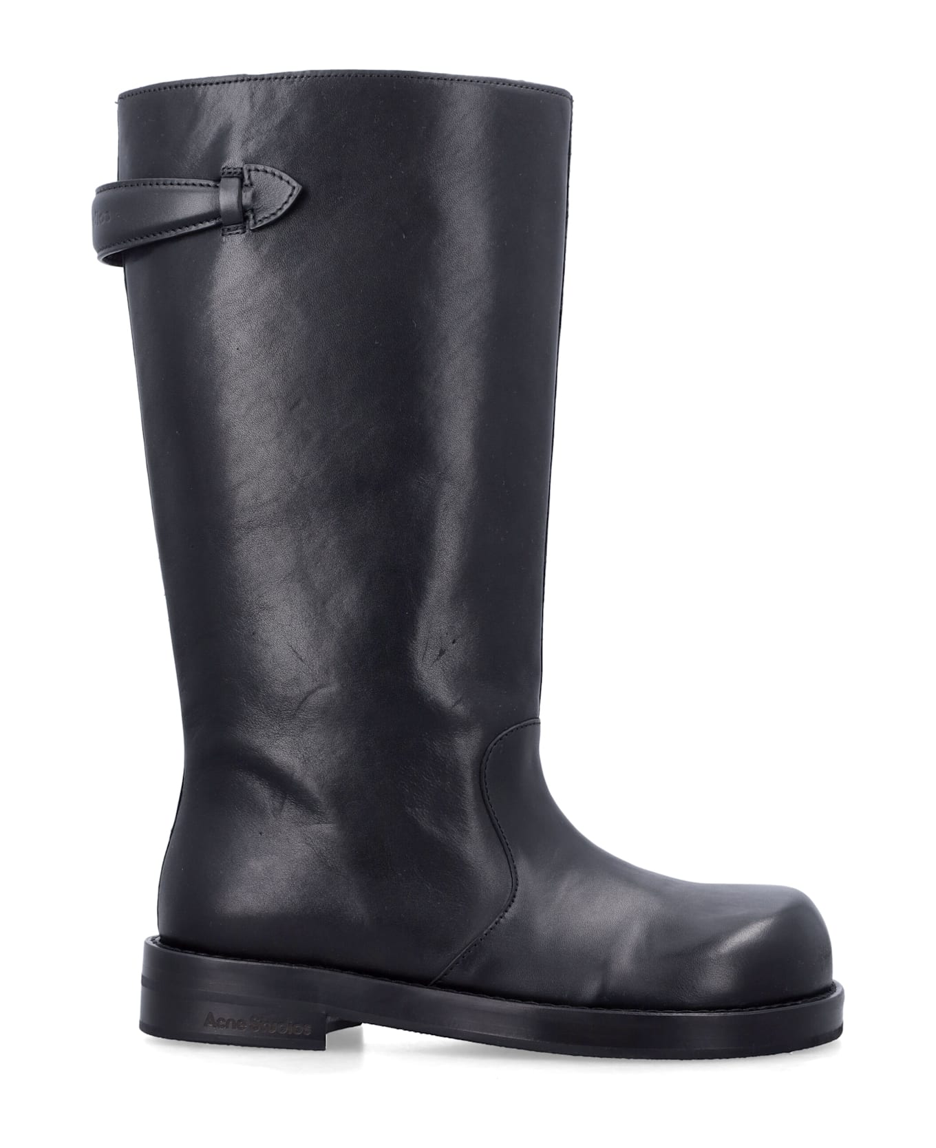 Acne Studios Leather Boots - BLACK