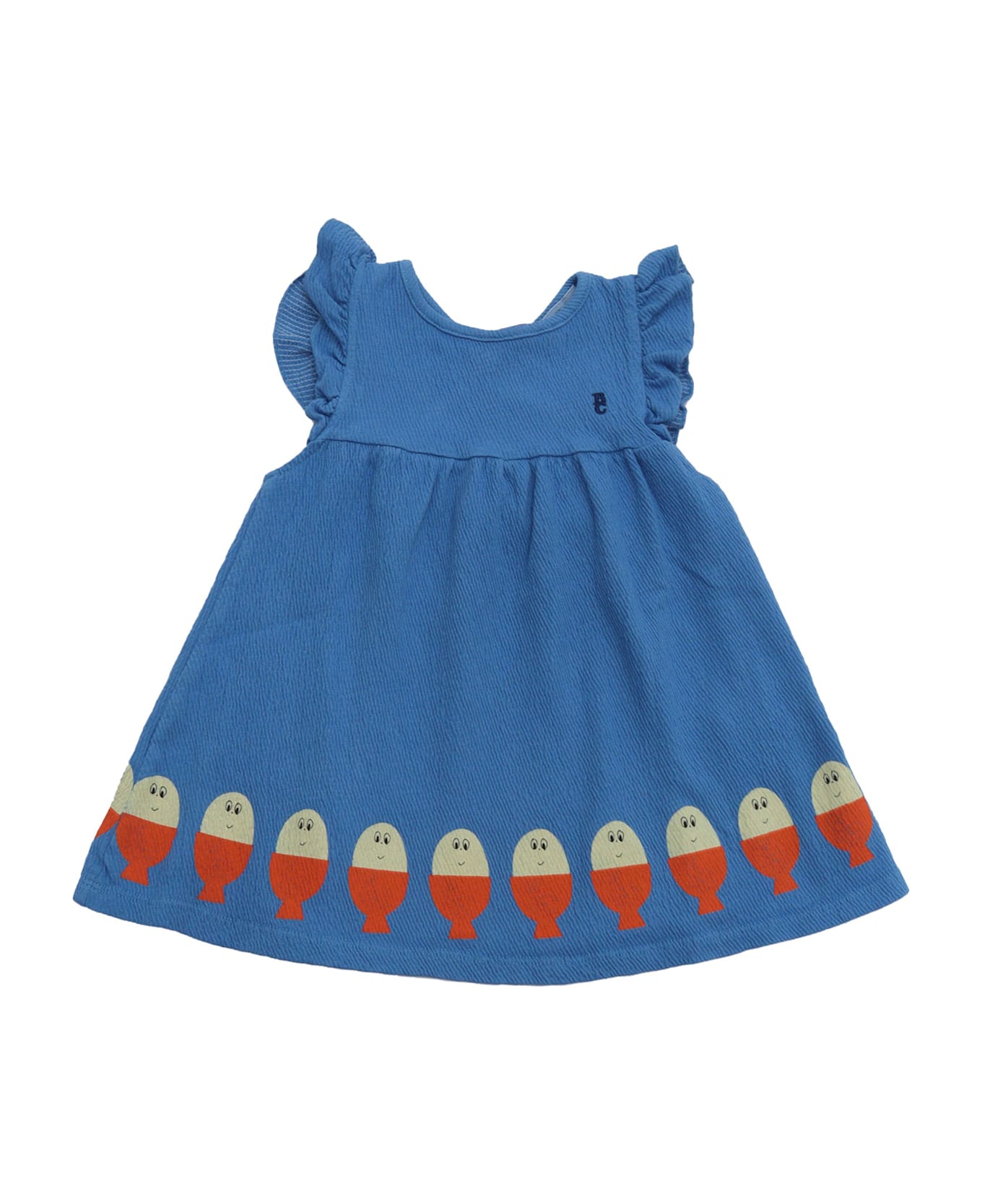 Bobo Choses Morning Egg Ruffle Dress - BLUE