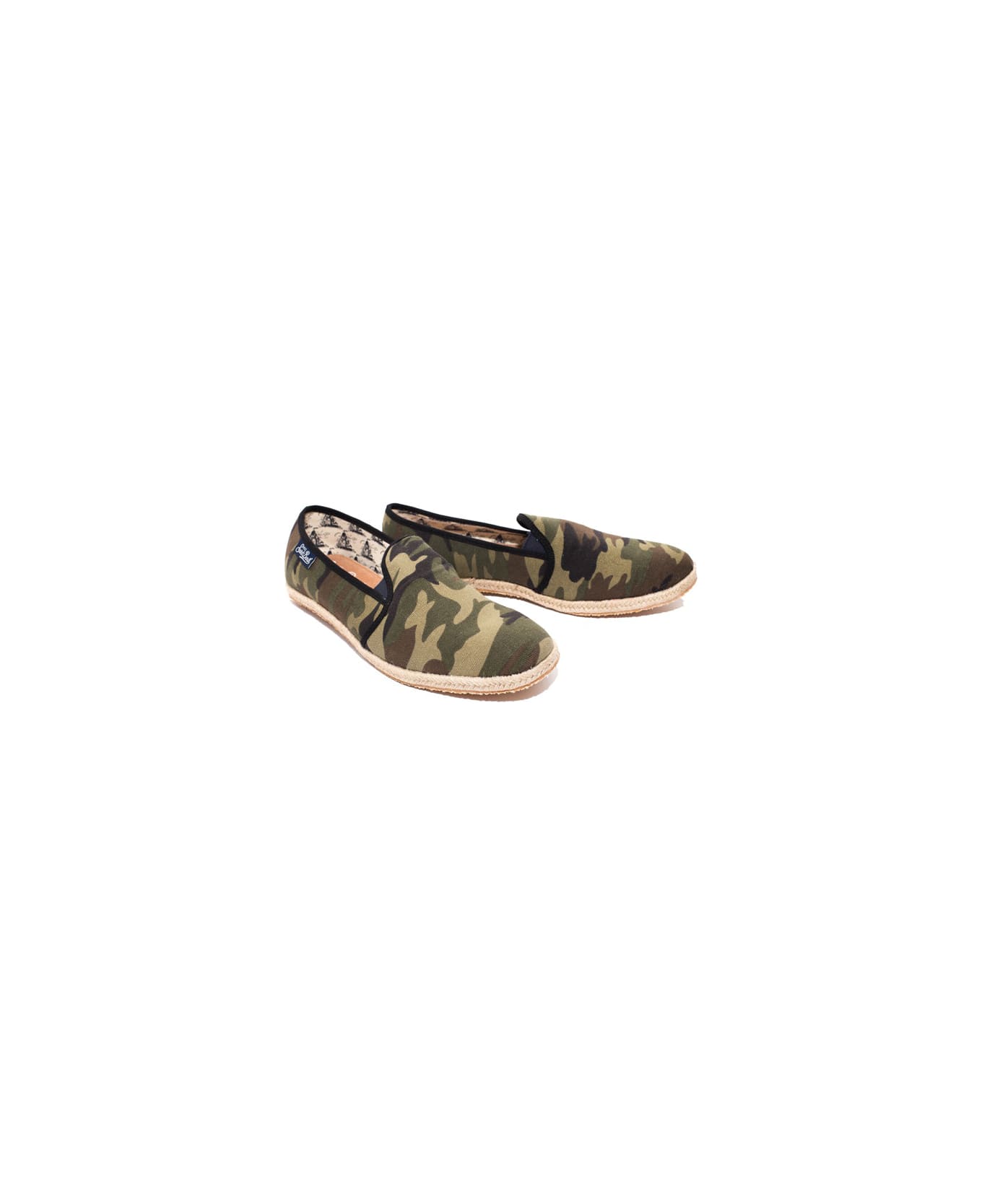 MC2 Saint Barth Mens Canvas Shoes Mimetic - GREEN
