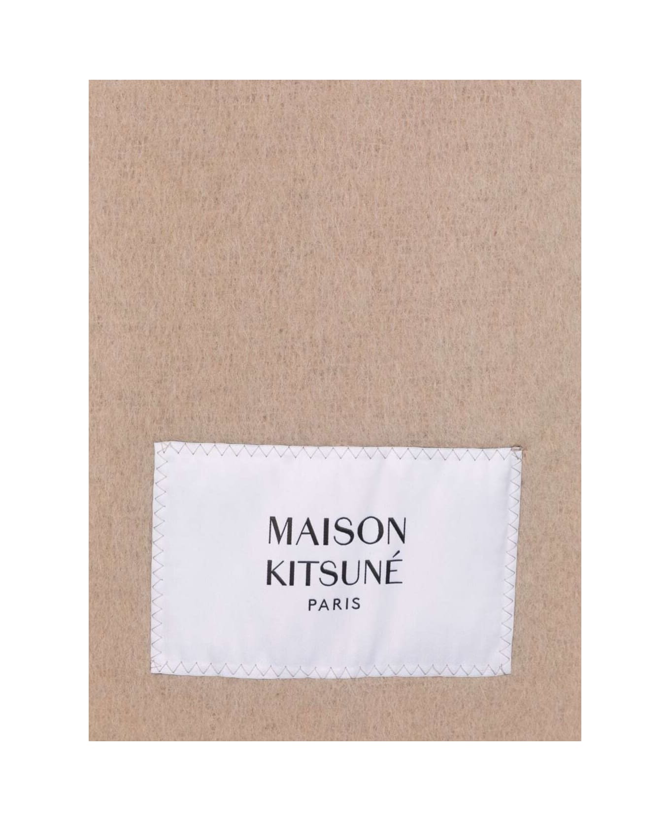 Maison Kitsuné Baby Alpaca Plain Scarf - Beige スカーフ