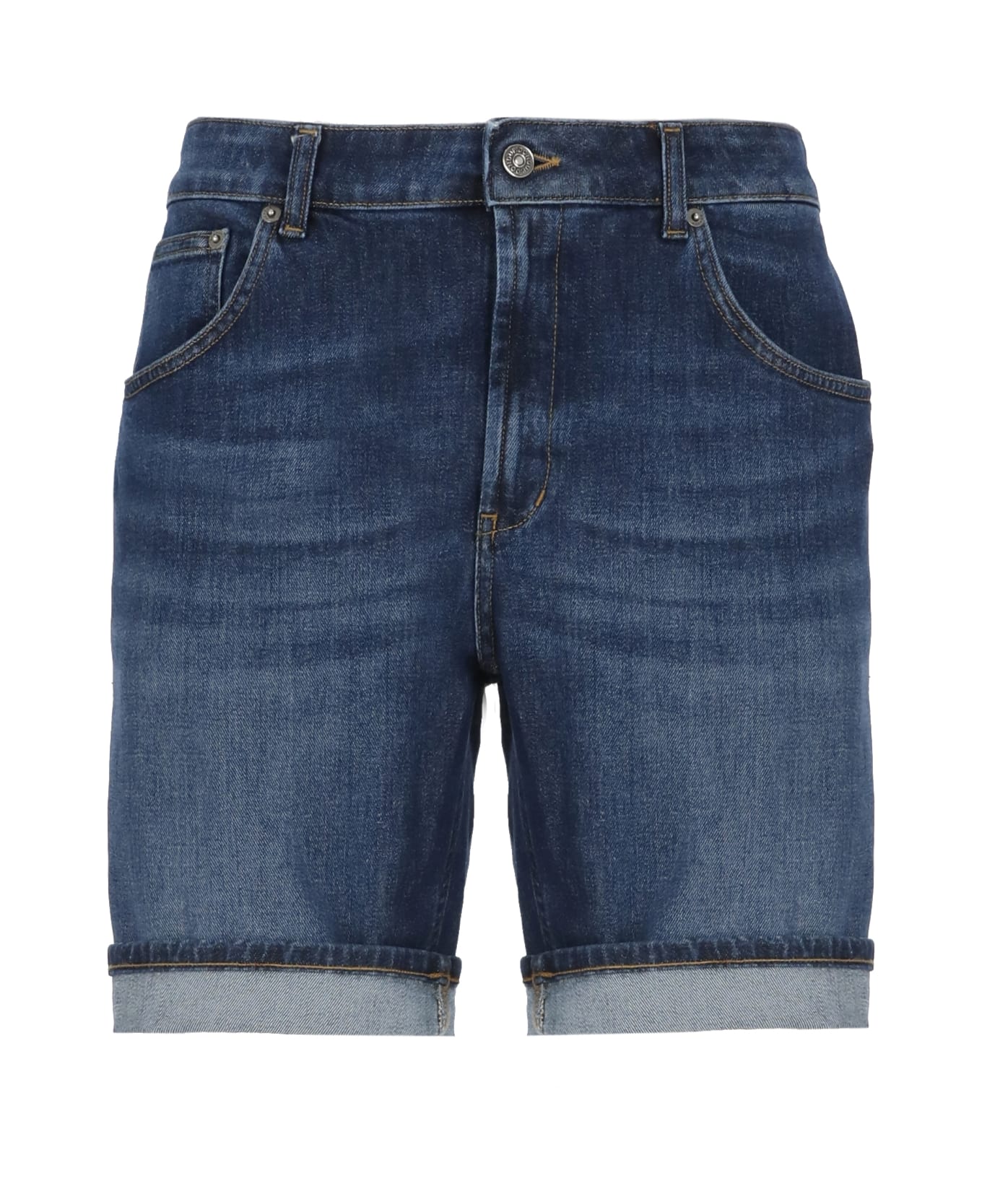 Dondup Cotton Bermuda Shorts - Blue