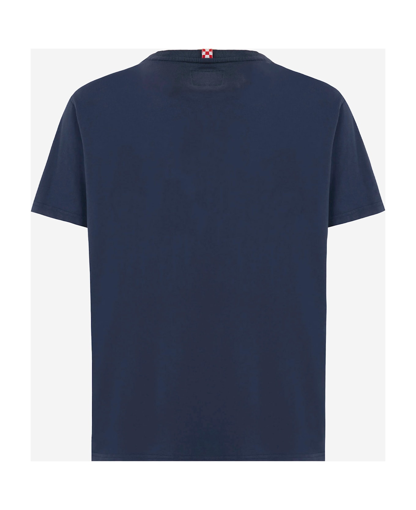 MC2 Saint Barth Cotton T-shirt With Logo Print - Blue