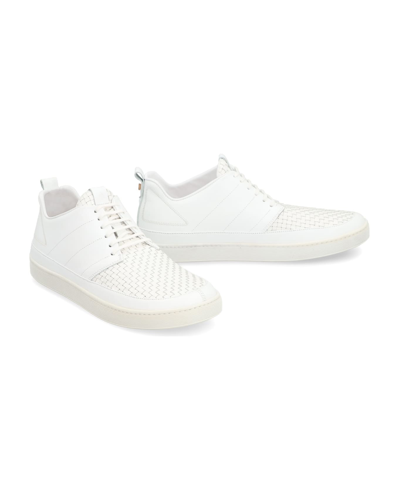 Volta Bosco Leather Low-top Sneakers - White