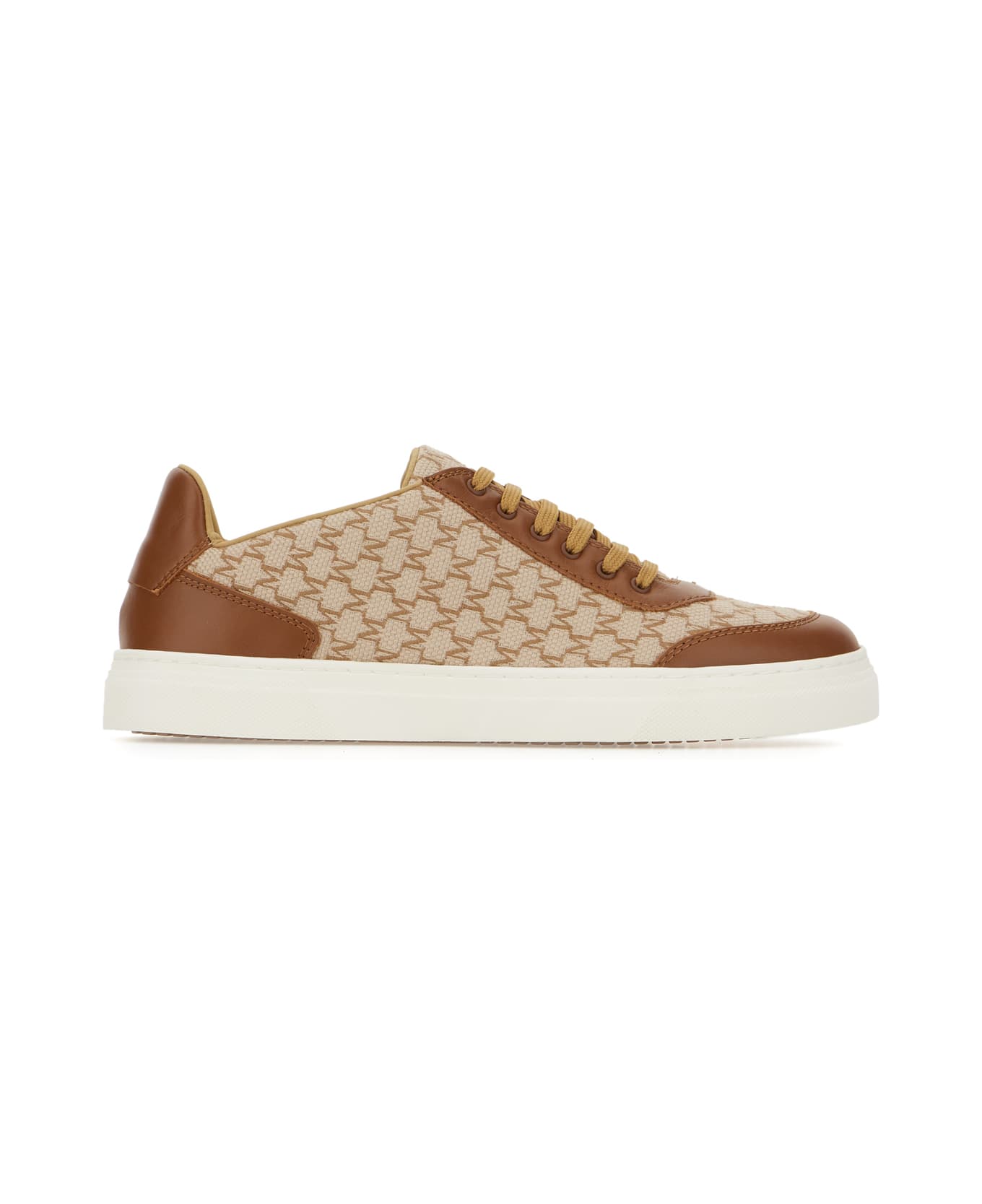 Max Mara Embroidered Canvas Sneakers - VISONE