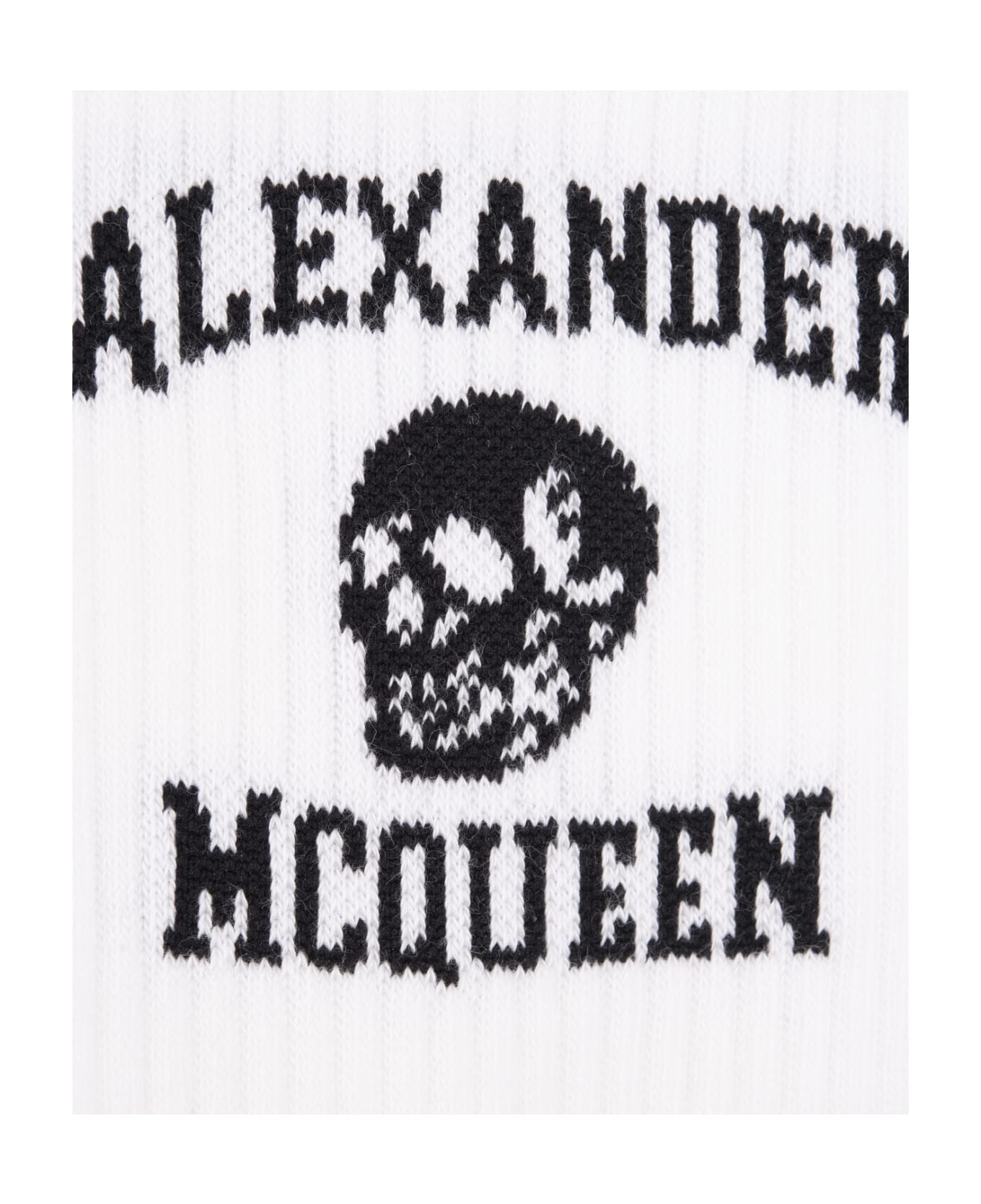 Alexander McQueen Logo Skull Socks - Bianco 靴下
