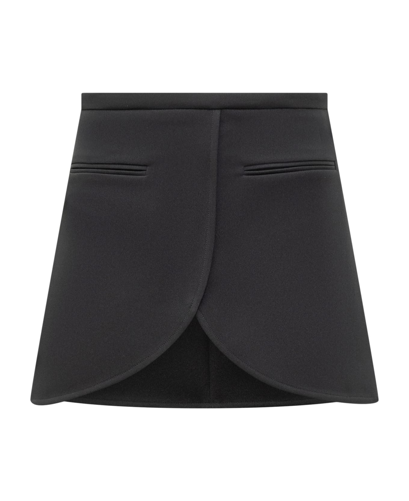 Courrèges Ellipse Mini Skirt - BLACK