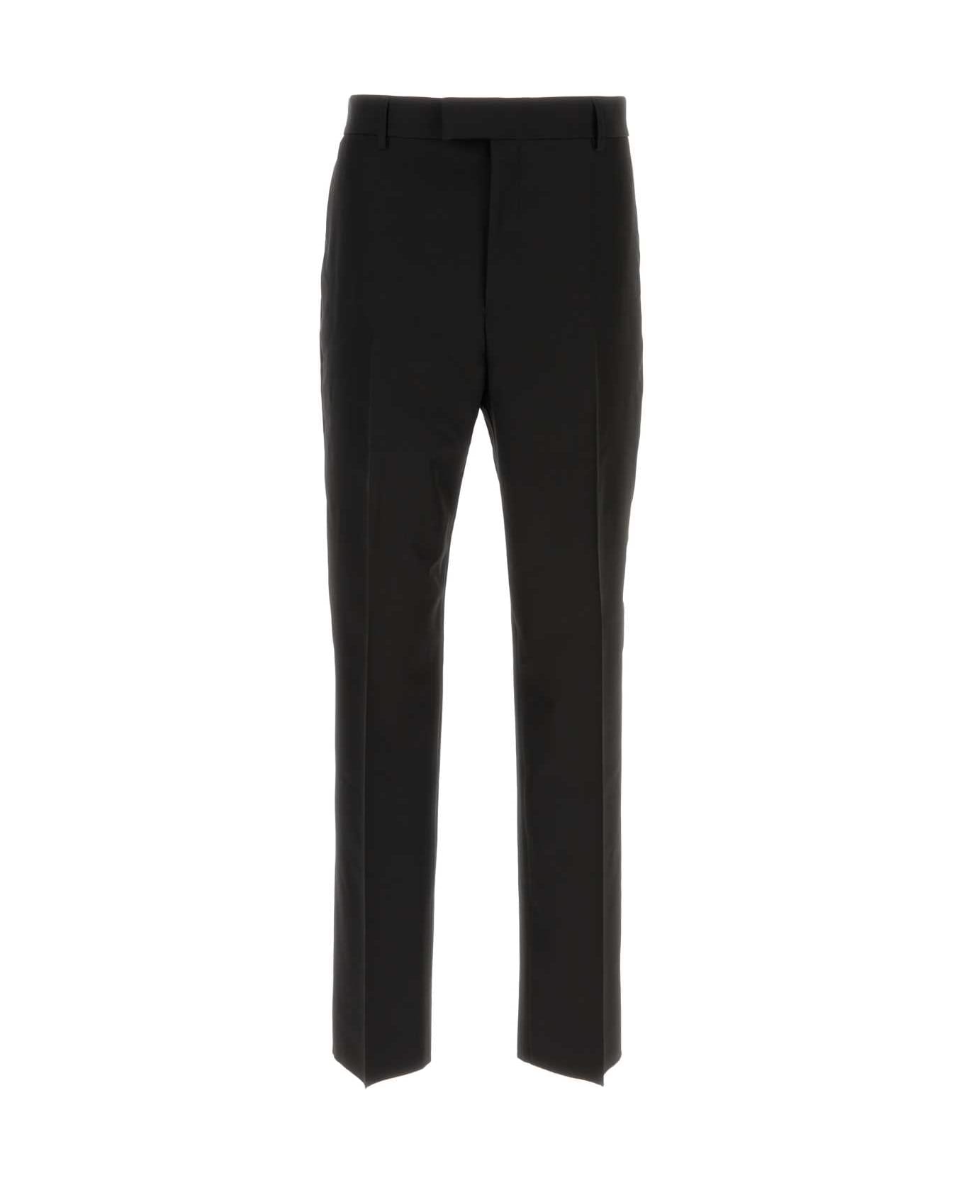 Ferragamo Black Wool Pant - NERO