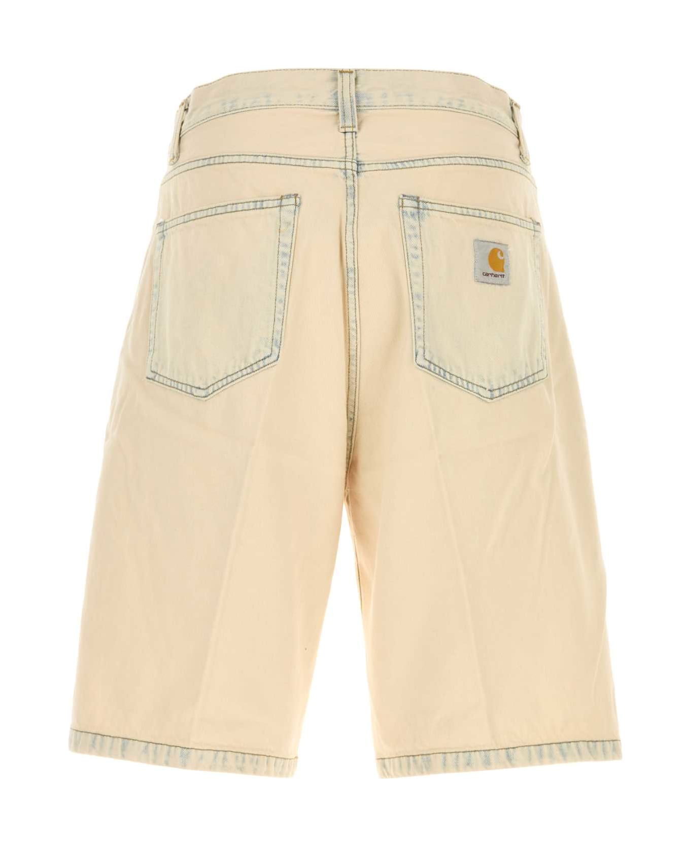 Carhartt Sand Denim Landon Short - BLUE