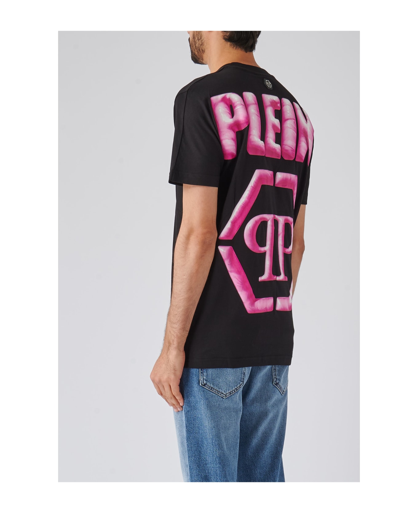 Philipp Plein Round Neck Ss T-shirt - NERO