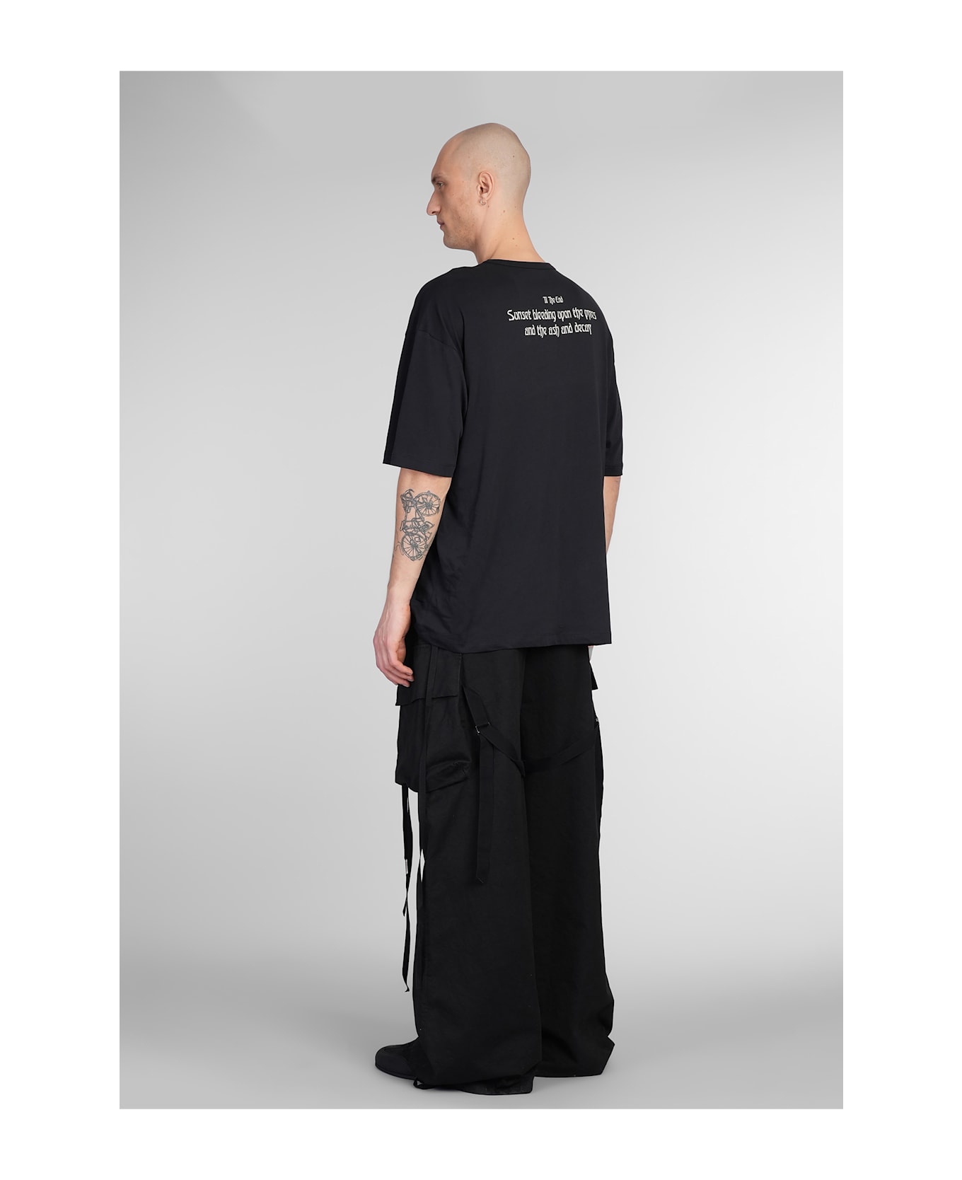 Ann Demeulemeester T-shirt In Black Cotton - black
