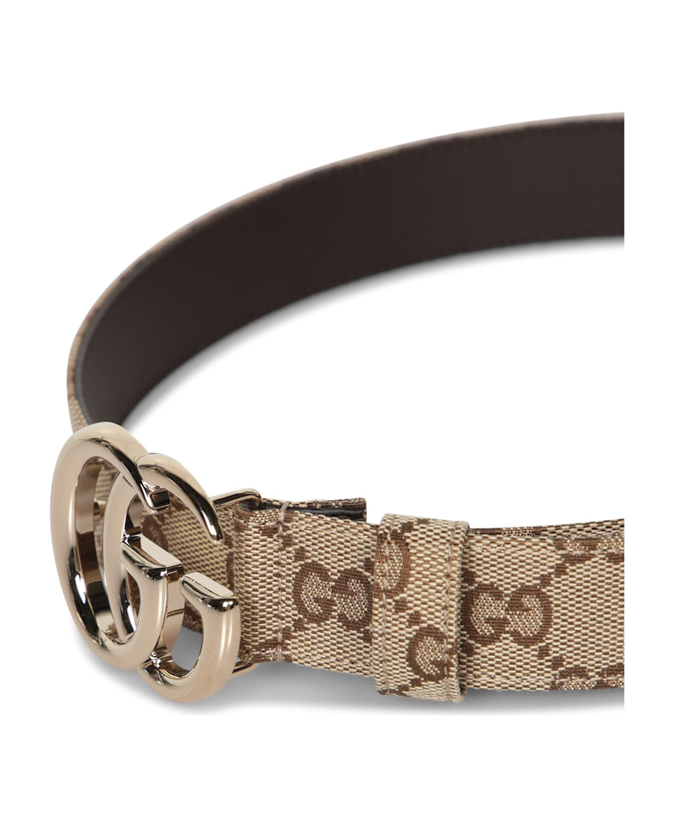 Gucci Supreme Beige Ebony Belt - Beige