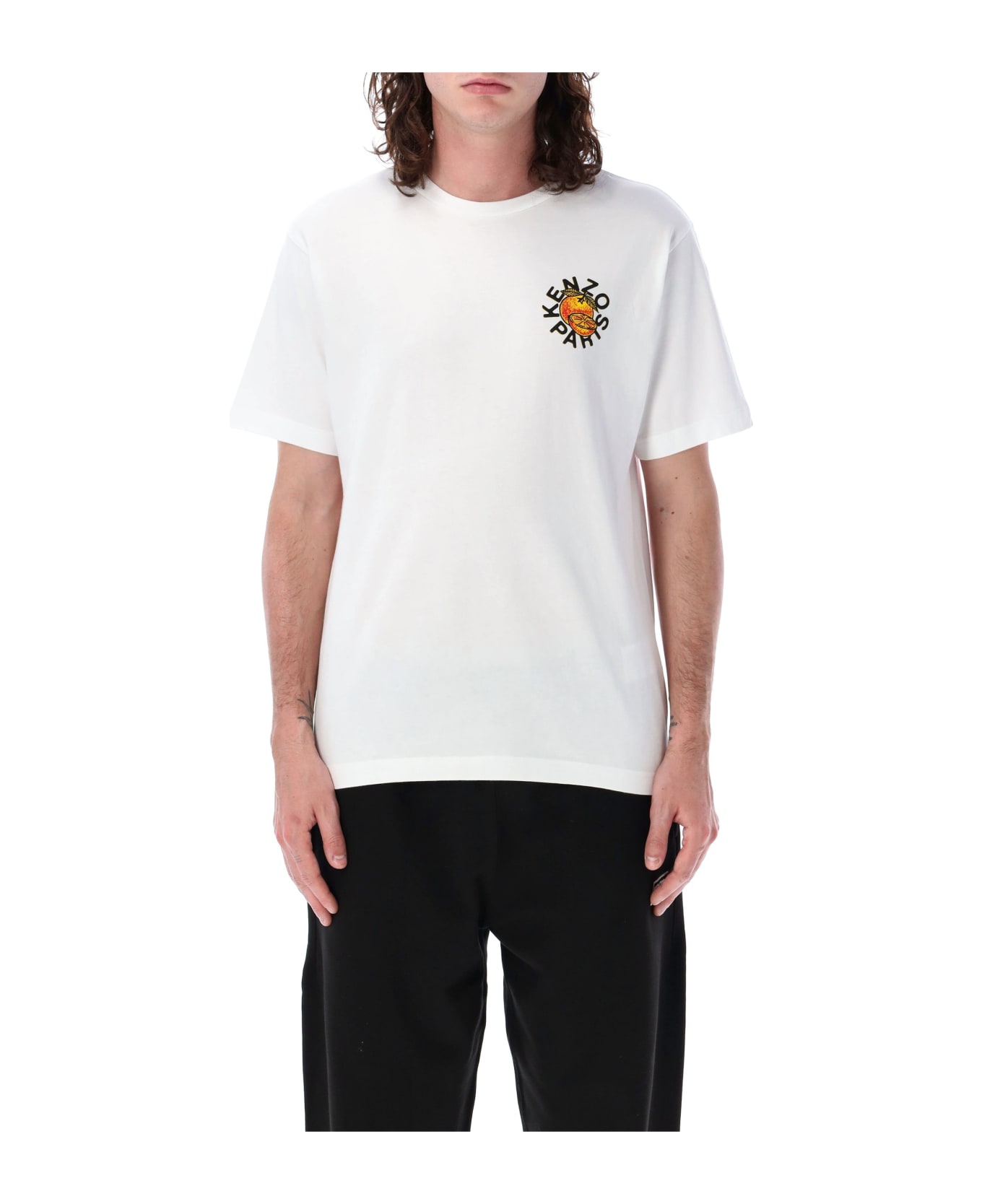 Kenzo Orange Classic T-shirt - OFF WHITE