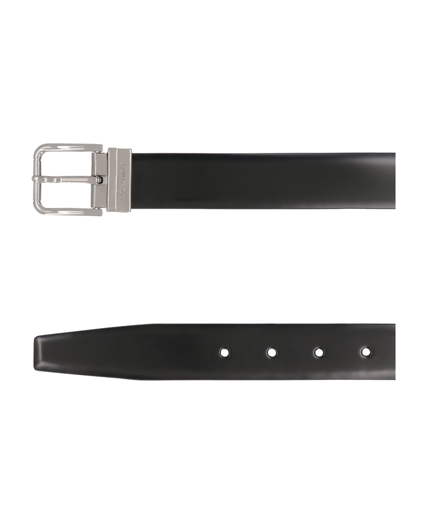 Dolce & Gabbana Leather Belt - black