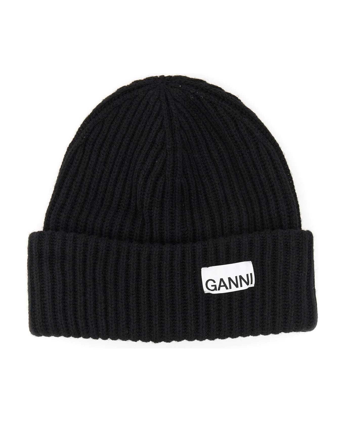 Ganni Beanie Hat - Black