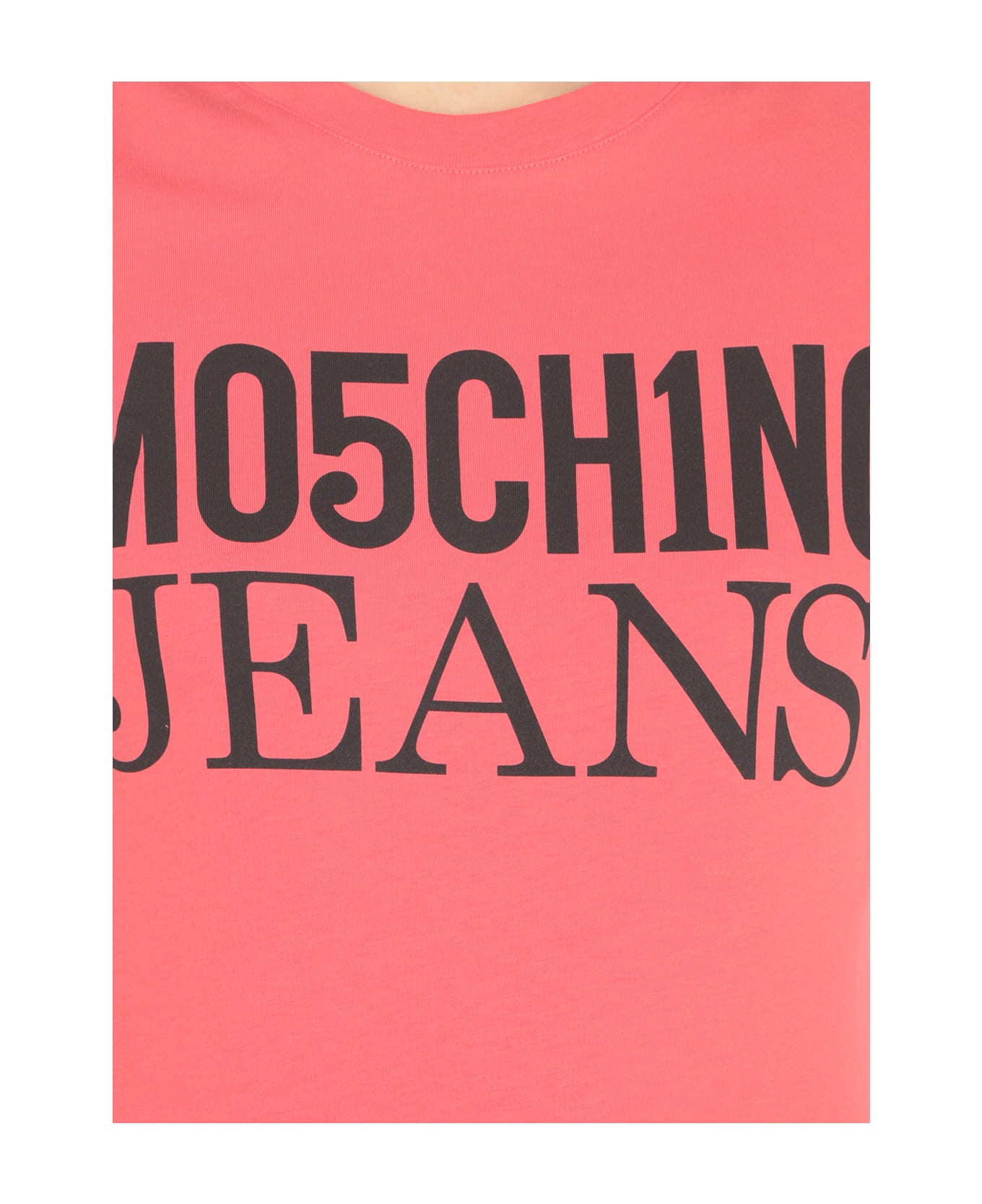 M05CH1N0 Jeans T-shirt With Logo - Red