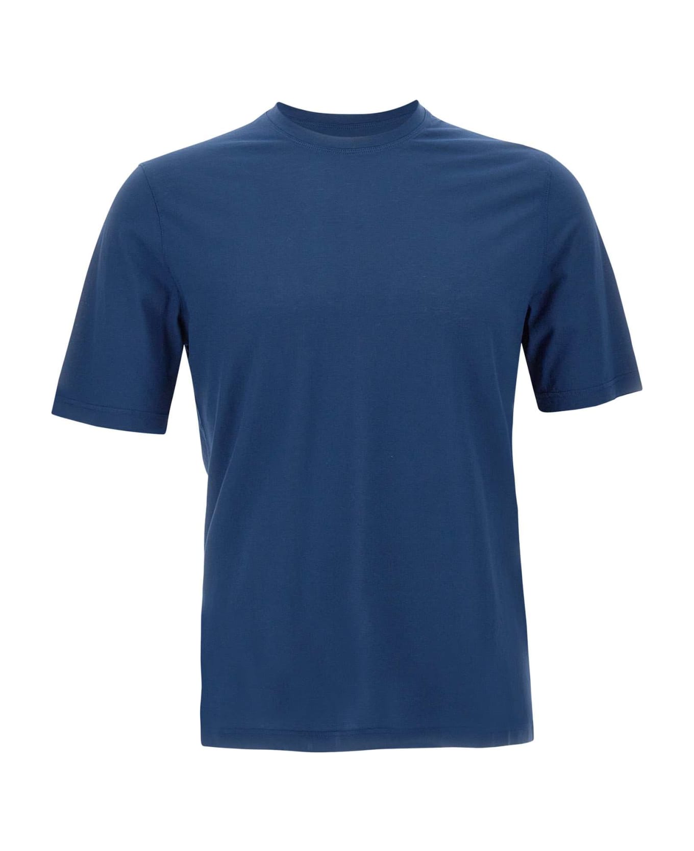 Filippo De Laurentiis Crêpe Cotton T-shirt - BLUE