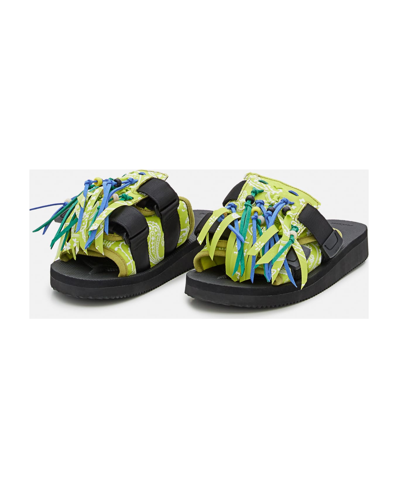 Alanui Suicoke X Alanui Moto Fringed Slippers - Yellow