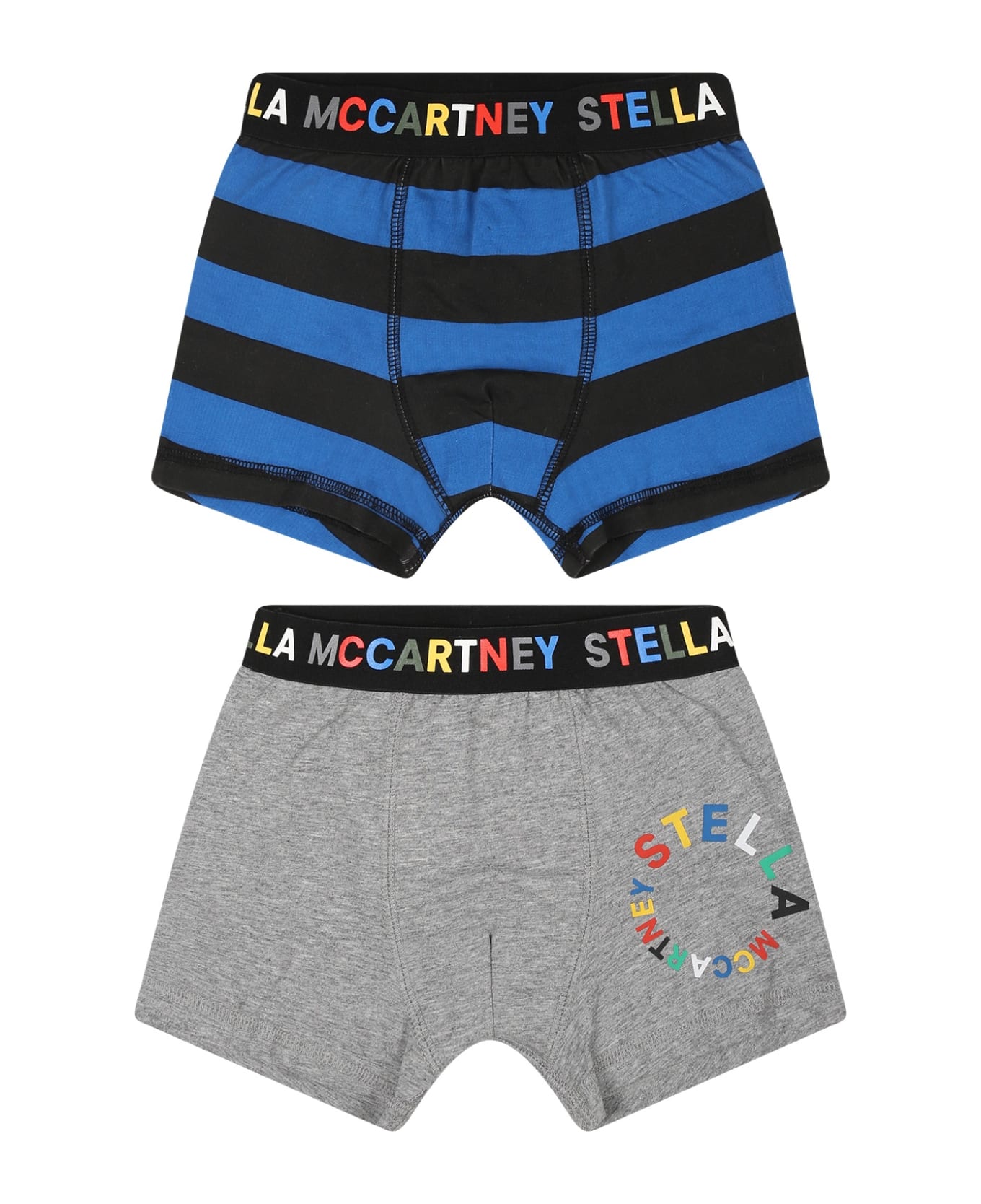 Stella McCartney Kids Multicolor Boxer Set For Boy With Logo - Multicolor
