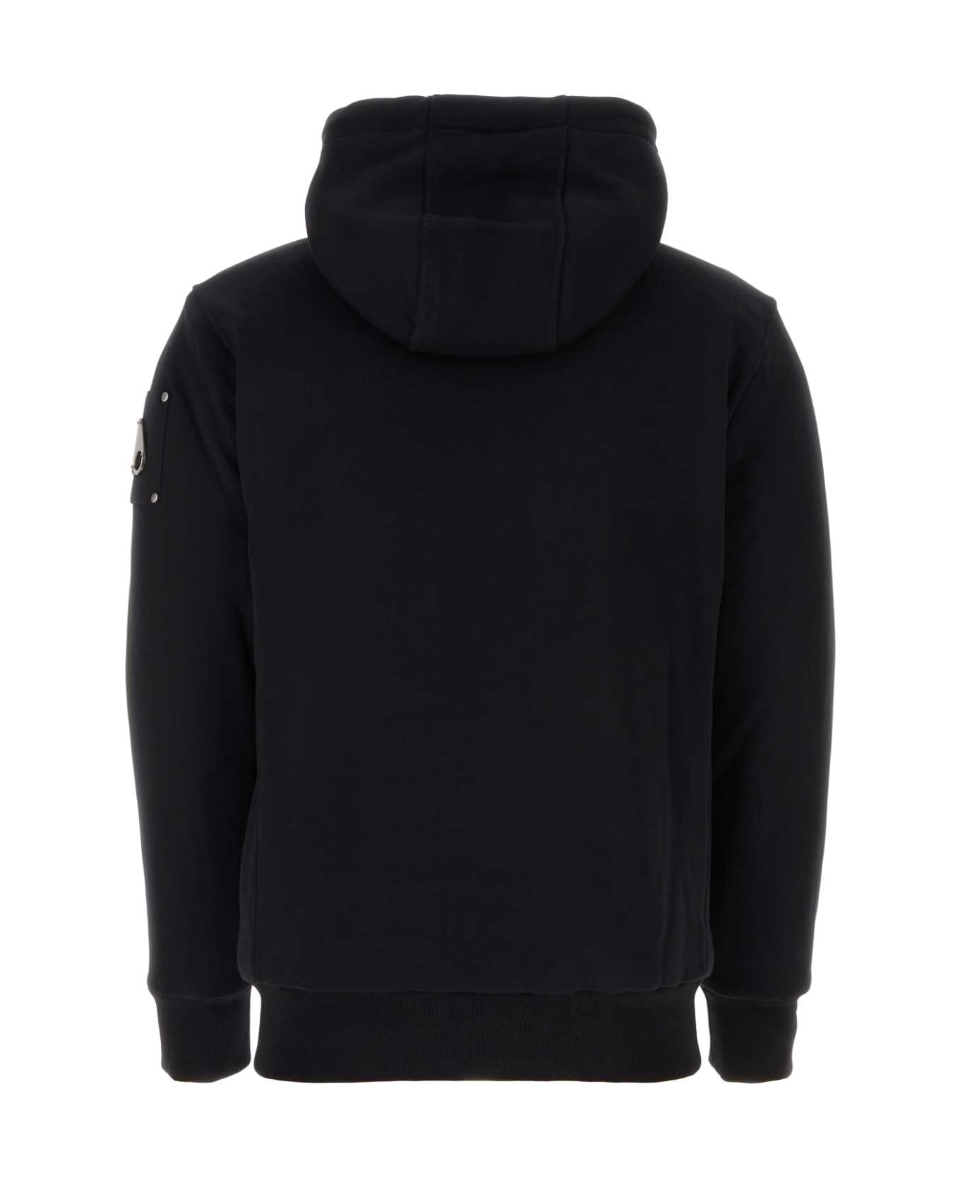 Moose Knuckles Black Cotton Blend Padded Classic Bunny Sweatshirt - BLACK