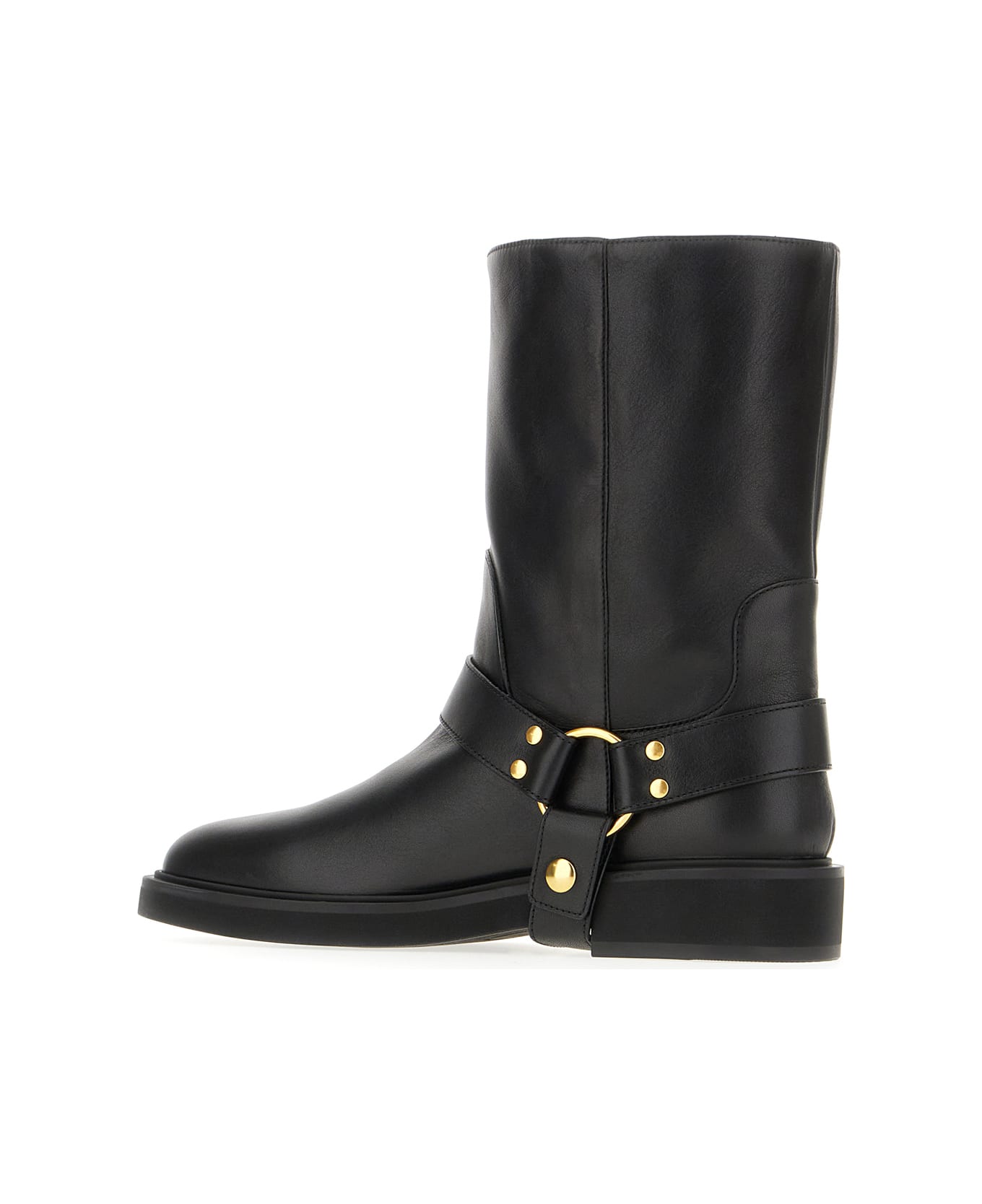 Valentino Garavani Black Leather Boots - Nero
