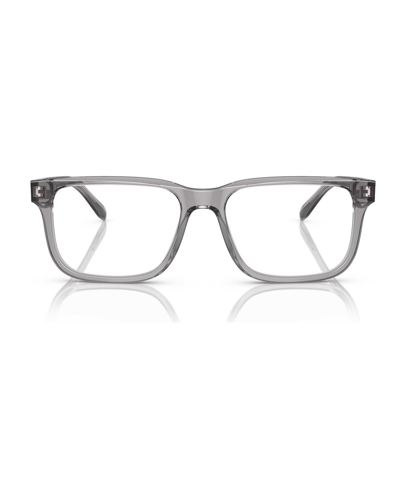 Emporio Armani Ea3218 Shiny Transparent Grey Glasses - Shiny Transparent Grey アイウェア