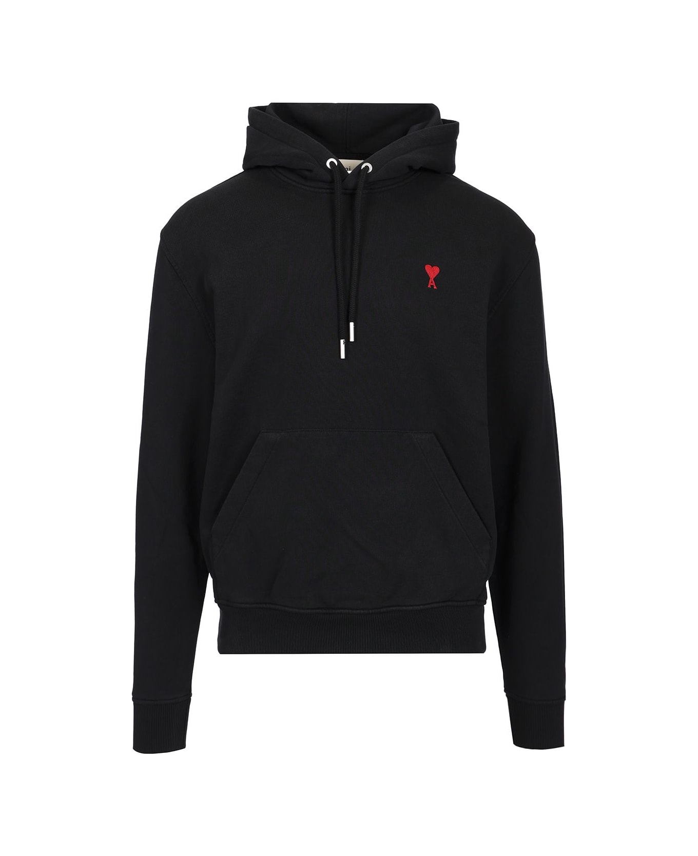Ami Alexandre Mattiussi Ami De Coeur Hoodie Black - BLACK