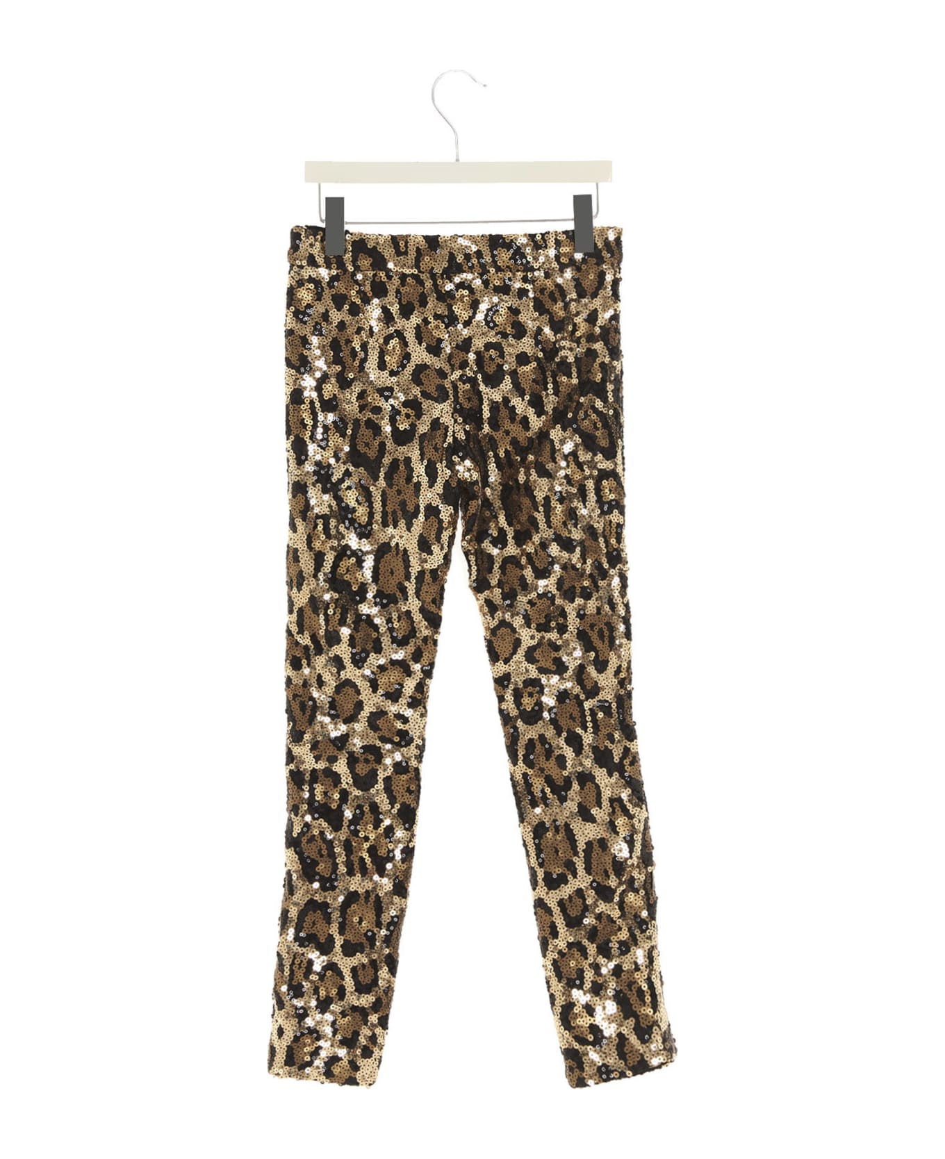 Dolce & Gabbana Leopard Sequin Leggings - Multicolor
