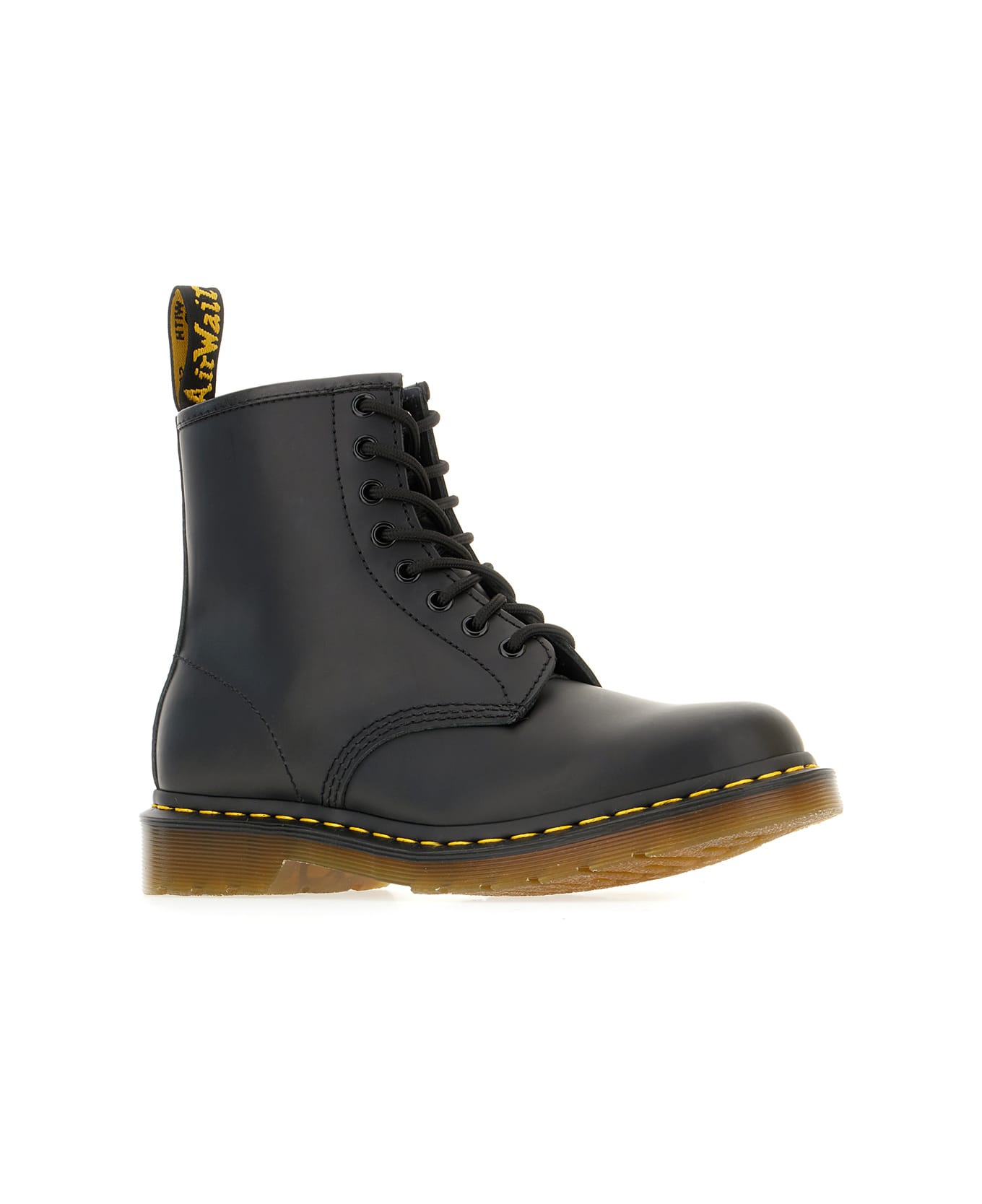 Dr. Martens Black Leather 1460 Boots - Black Smooth