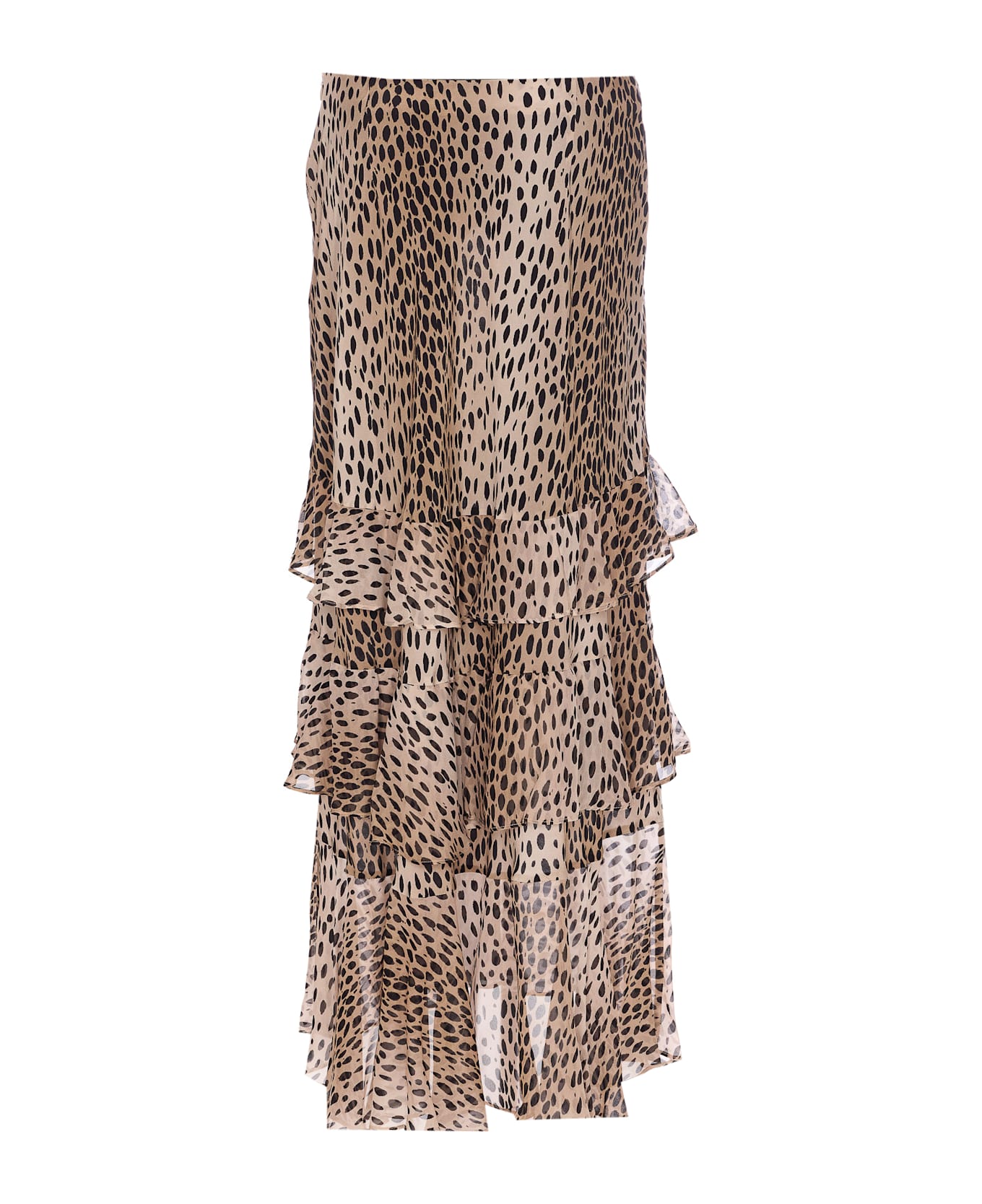 RIXO Preslee Skirt - Brown