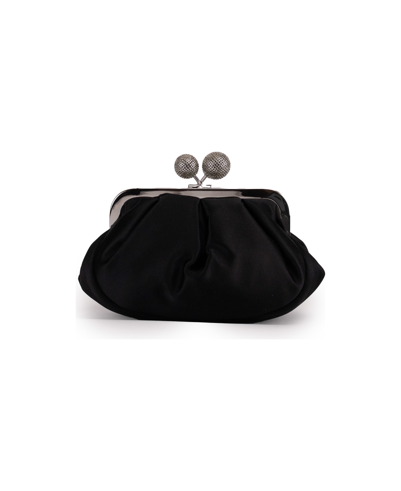 Weekend Max Mara Pasticcino Bag Small In Satin - Nero