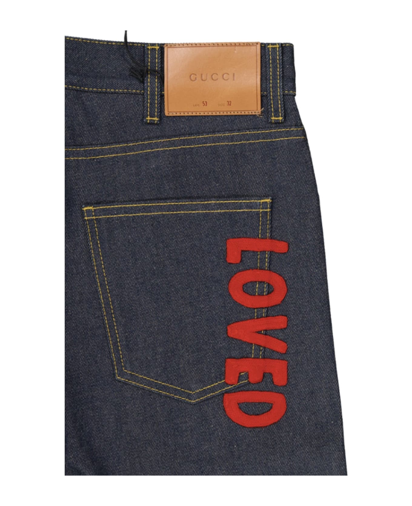 Gucci Cotton Loved Jeans - Blue デニム