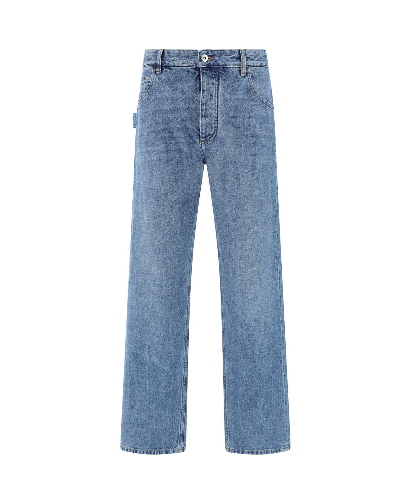 Bottega Veneta Straight Leg Jeans - Mid blue
