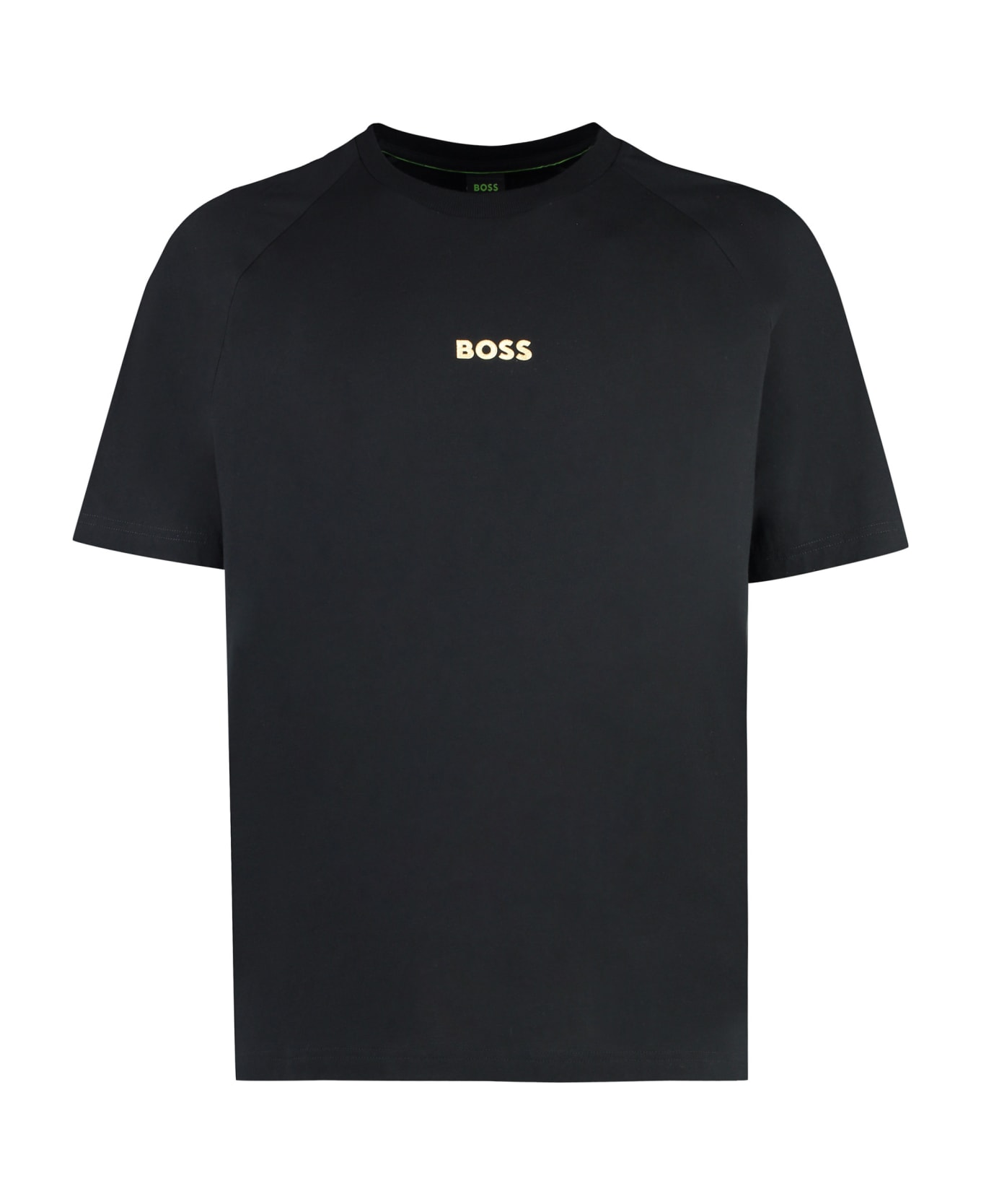 Hugo Boss Cotton Crew-neck T-shirt - black シャツ