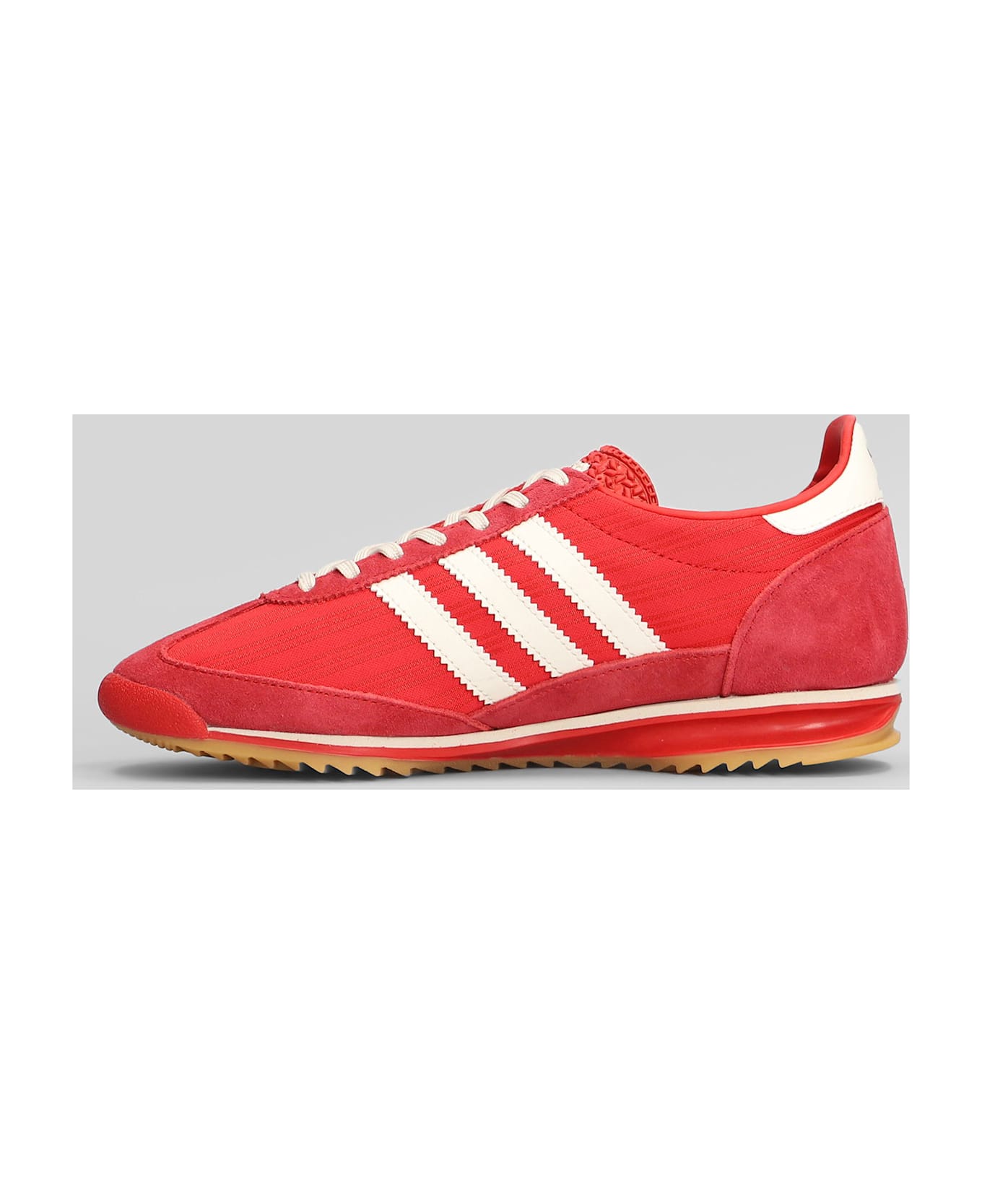Adidas Sl 72 Og Sneakers In Red Suede And Fabric - red