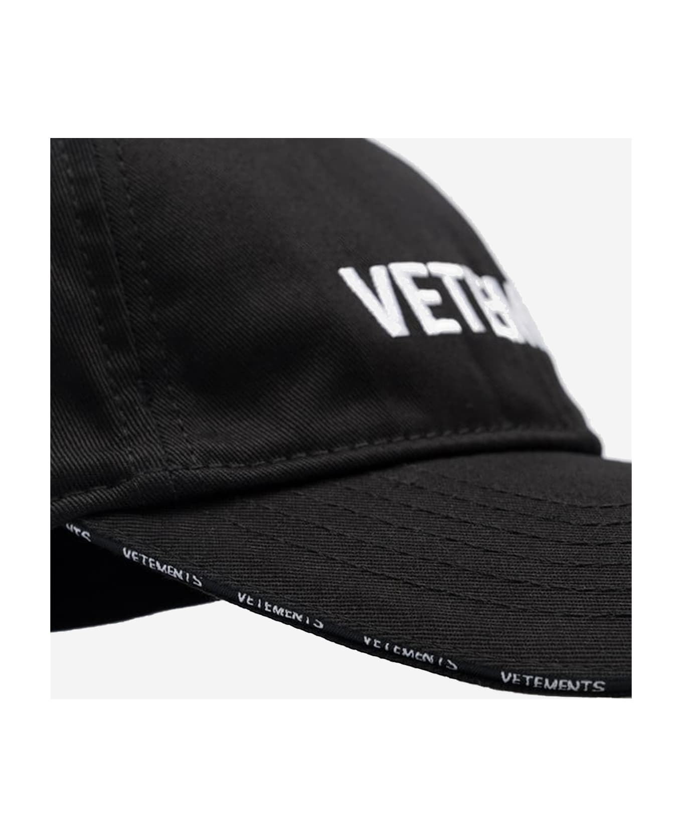 VETEMENTS Cotton Baseball Cap - Black