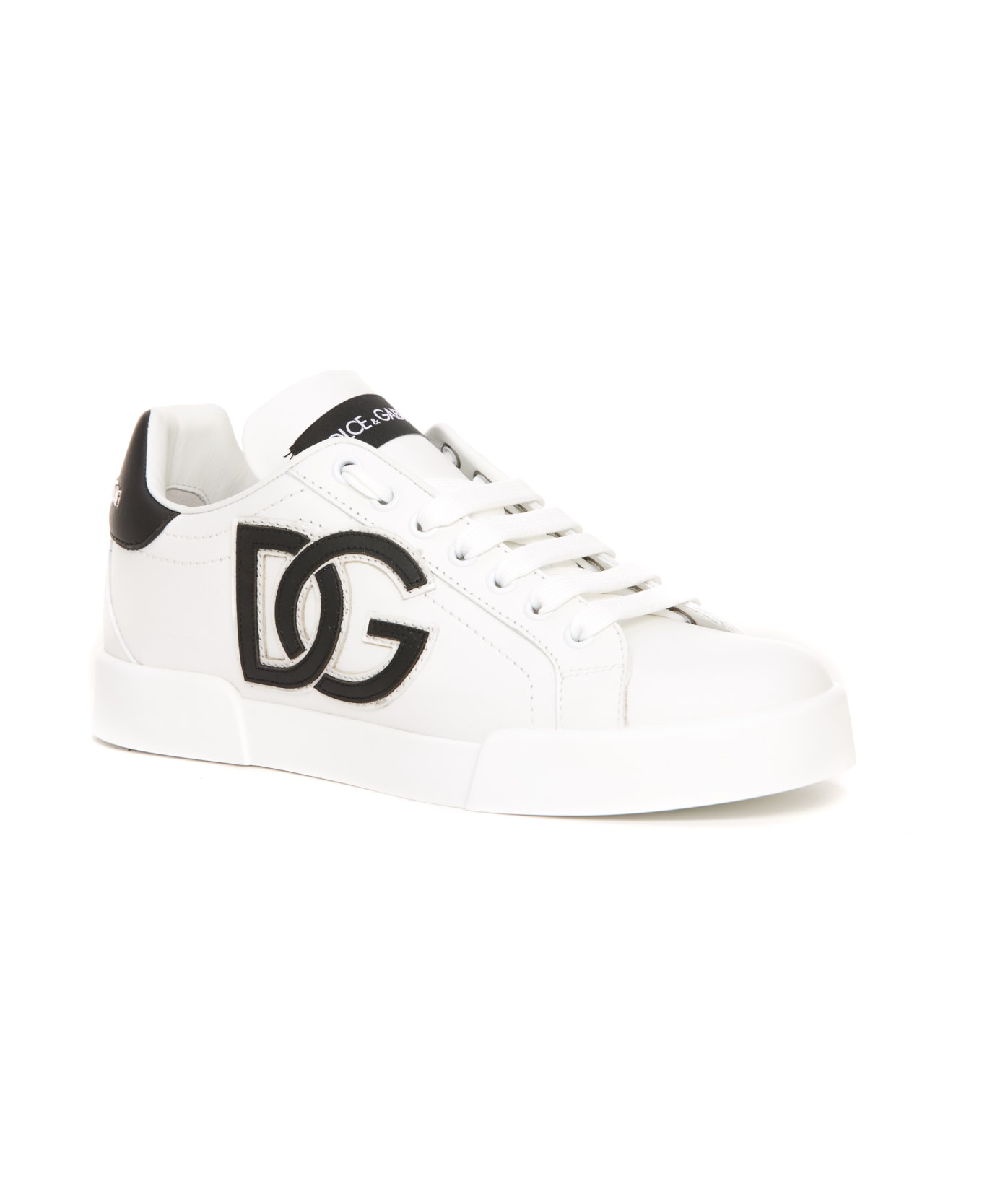 Dolce & Gabbana Portofino Sneakers - Bianco/nero