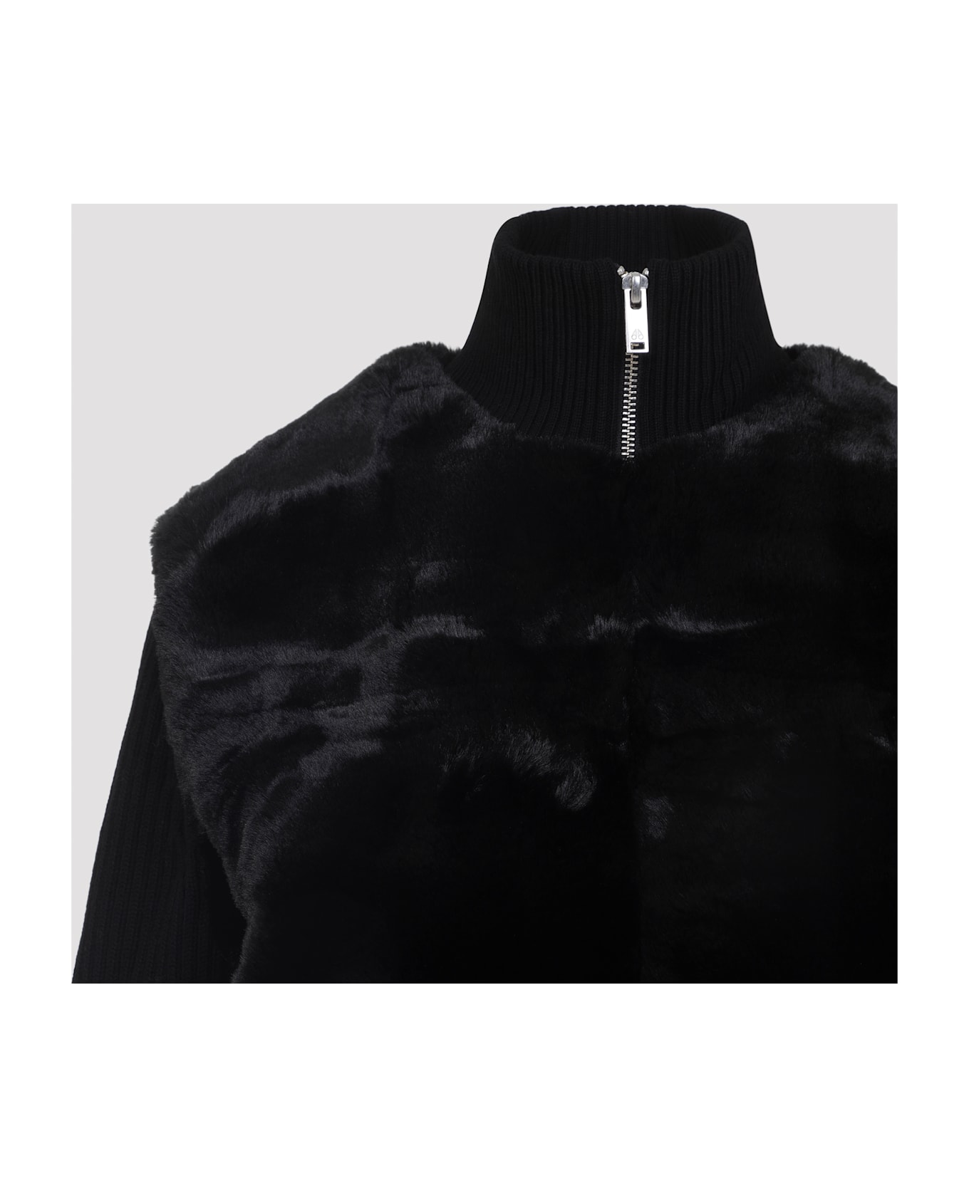 Moose Knuckles Dua Bunny Sweater - Black