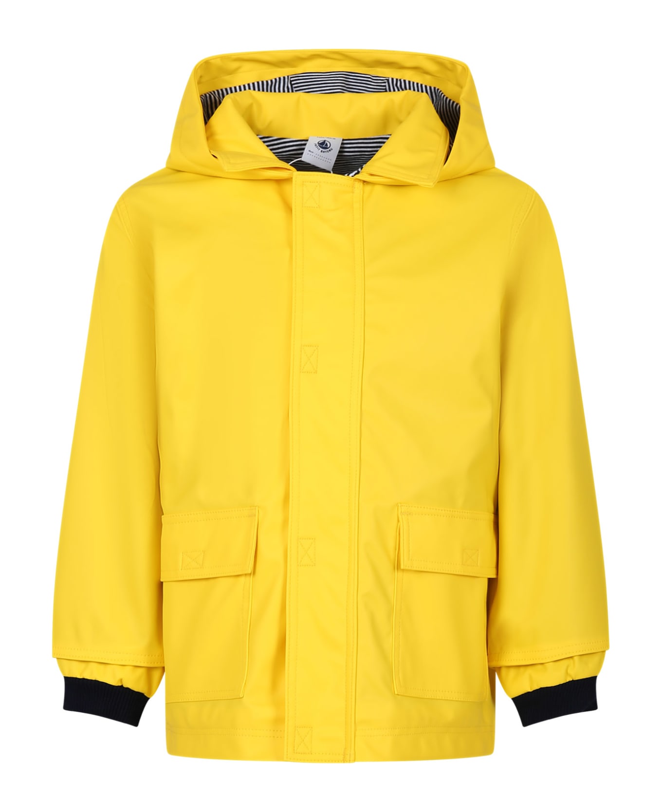 Petit Bateau Yellow Raincoat For Kids - Yellow コート＆ジャケット