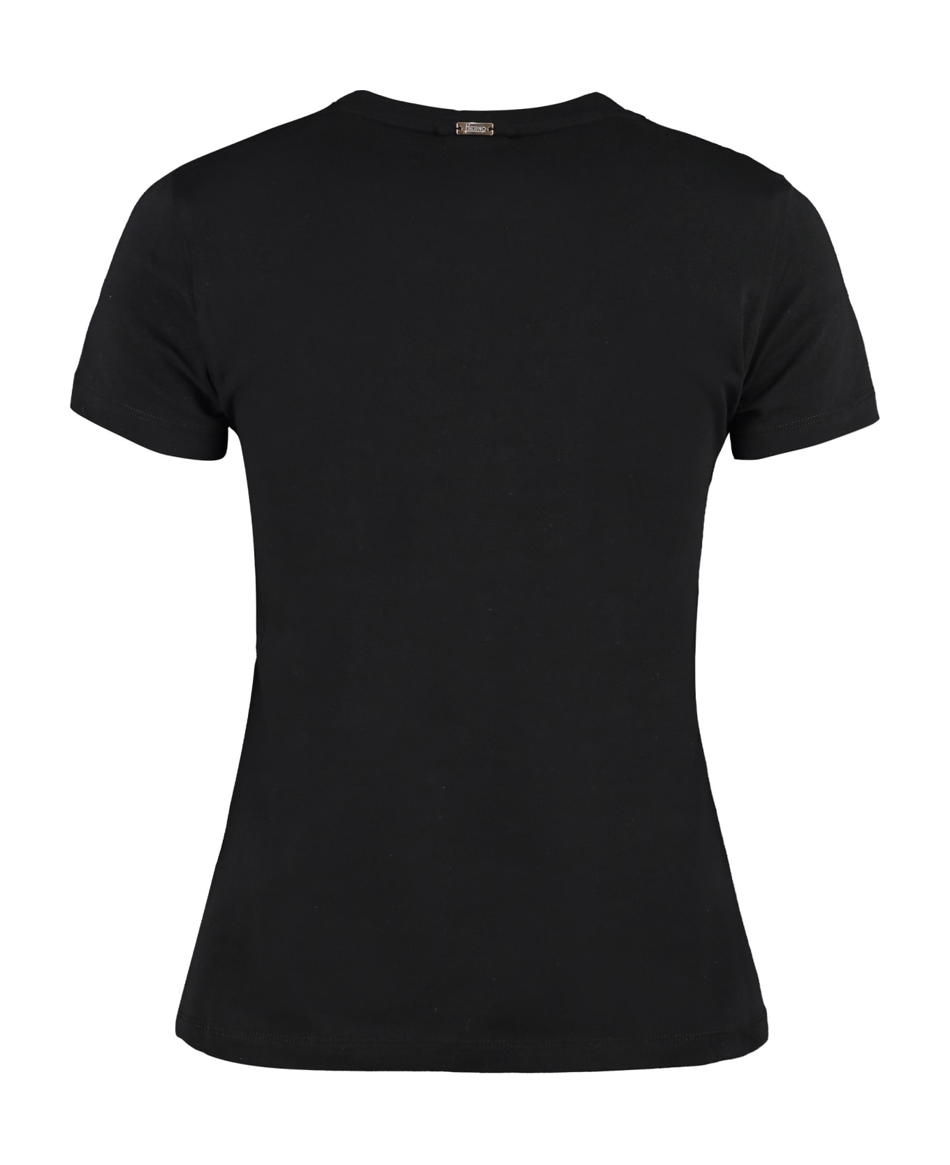 Herno Cotton Crew-neck T-shirt - black