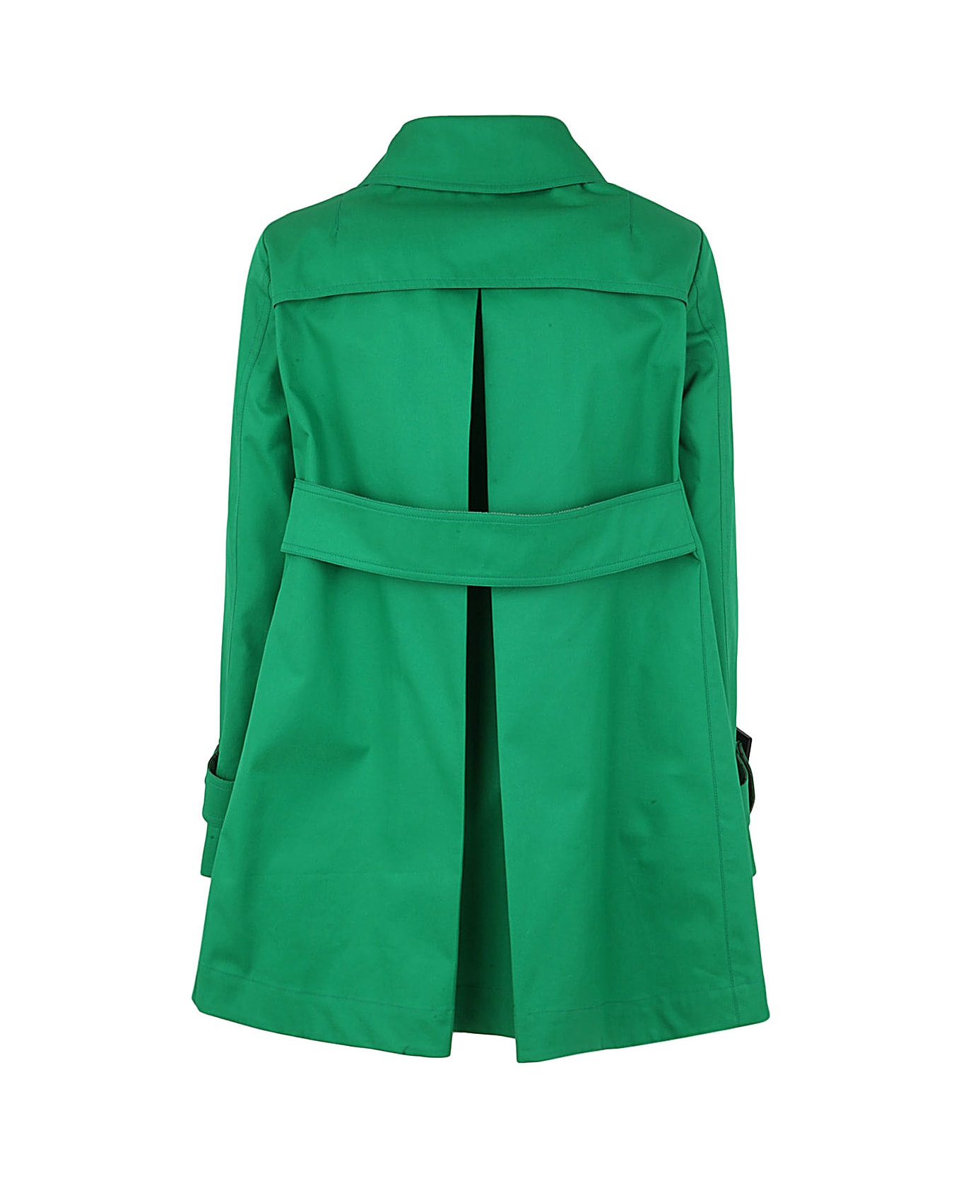 Herno Delon A-shape Double Breasted Long Jacket - Jolly Green