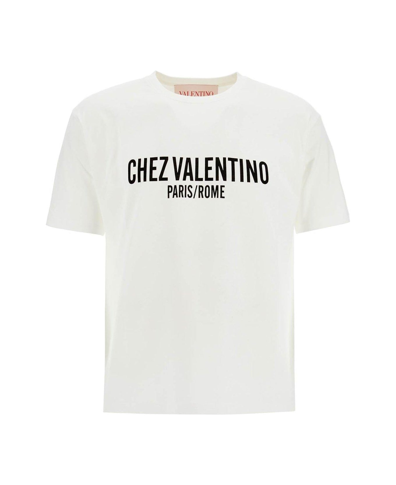 Valentino Garavani Chez -printed Crewneck T-shirt - White