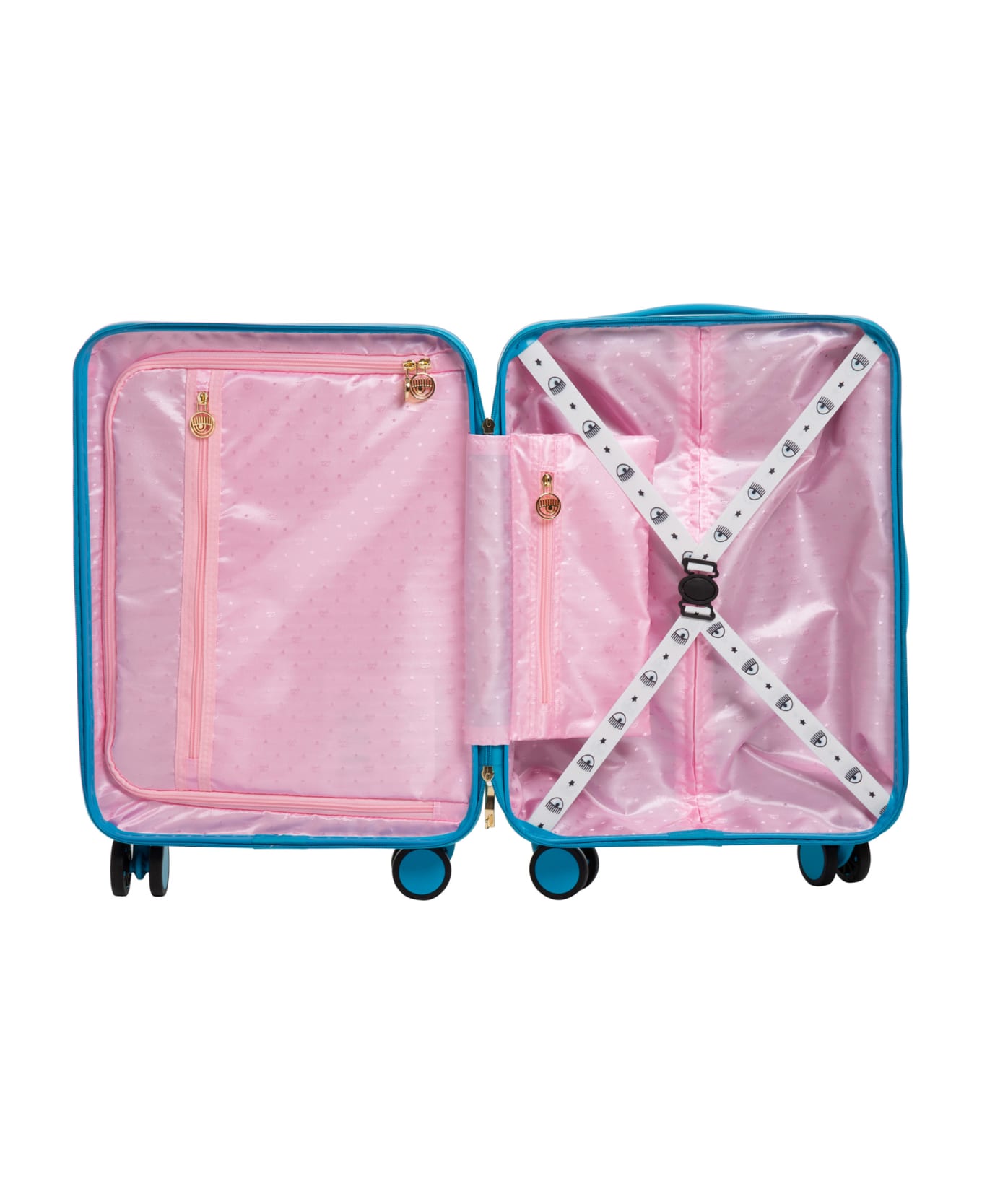 Chiara Ferragni Logomania Suitcase - Blue Jewel